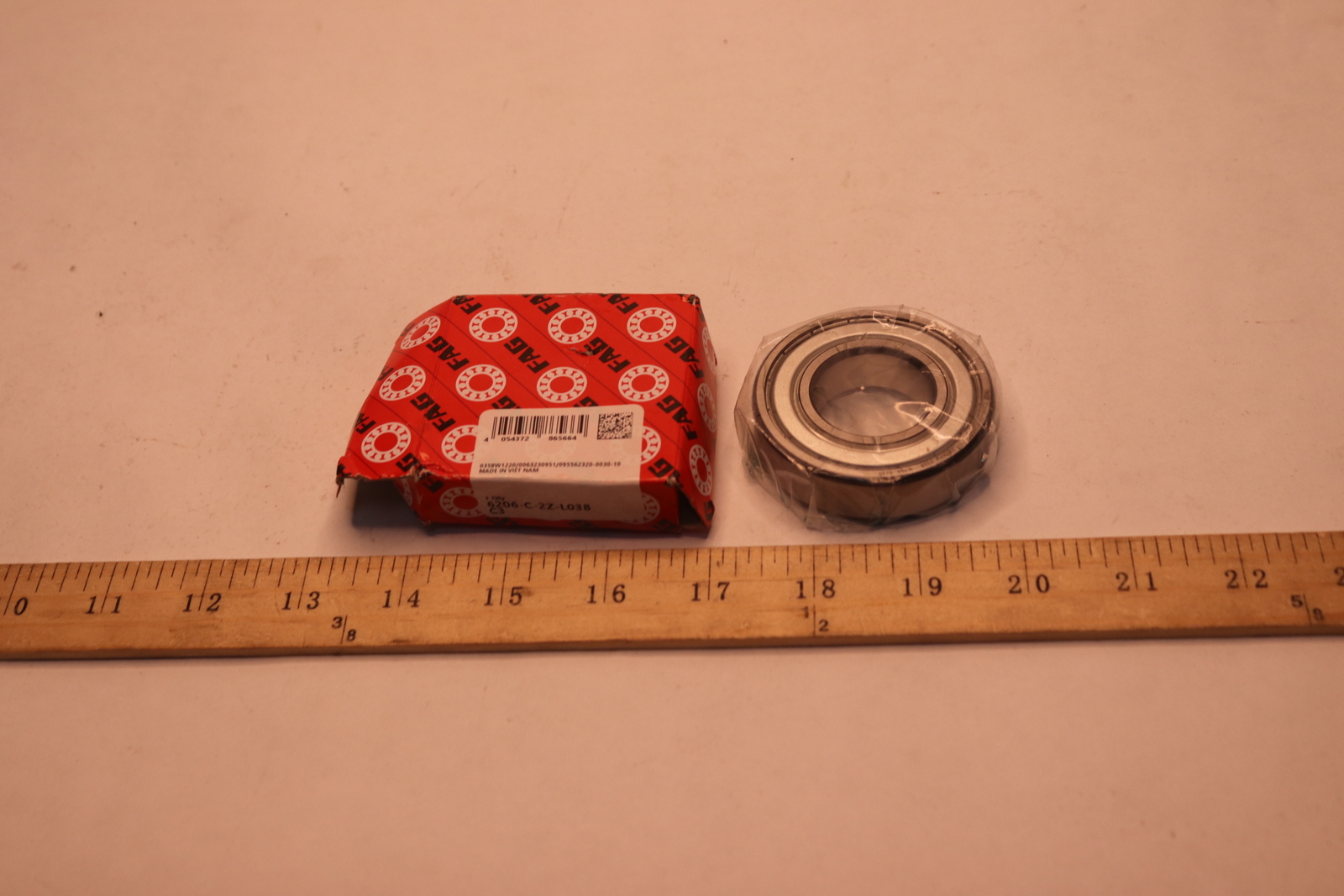 Fag Deep Groove Ball Bearing 6206-C-2Z-L038