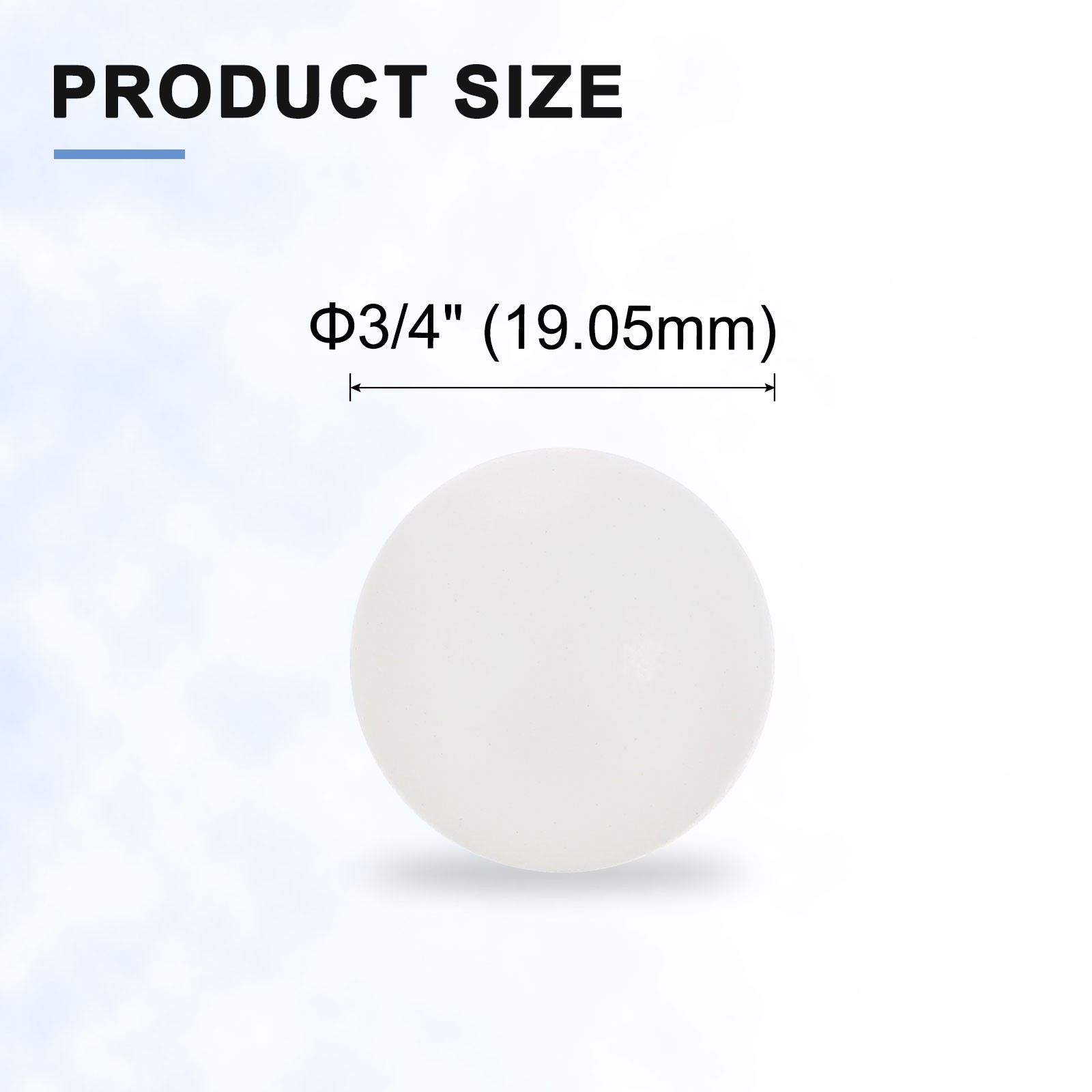 20pcs PP Plastic Bearing Balls 3/4″ (19.05mm) Solid Plastic Ball, White