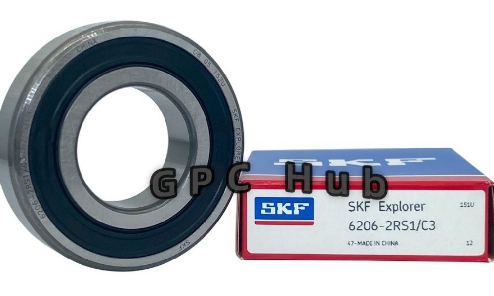 1PC SKF 6206-2RS1C3 30X62X16MM C3 Clearance Double Rubber Seal Bearings 6206