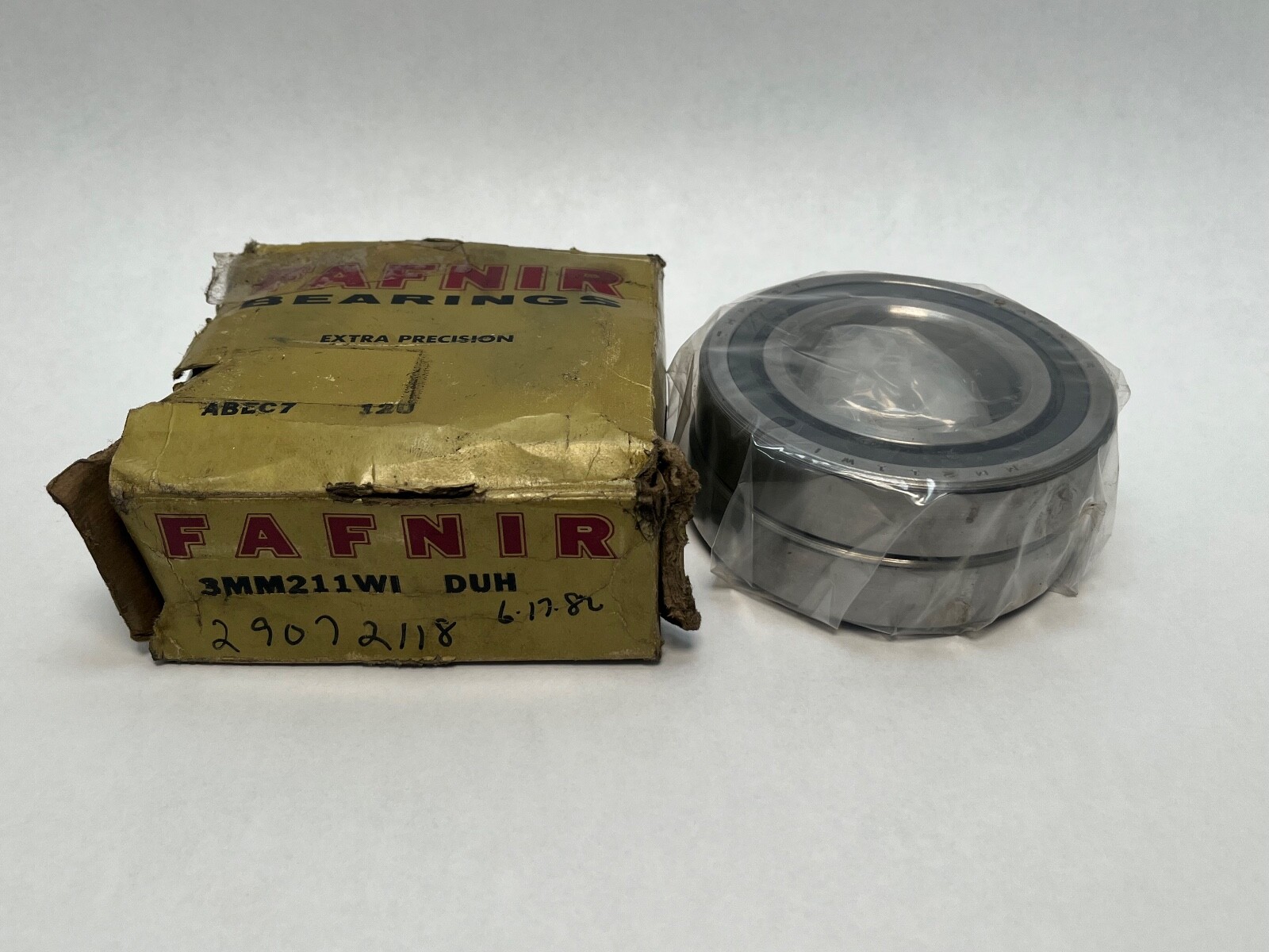 Fafnir 3MM211WI-DUH Angular Bearing 55x100x21 mm 7211A 3MM-211-WI-CR-DUH USA
