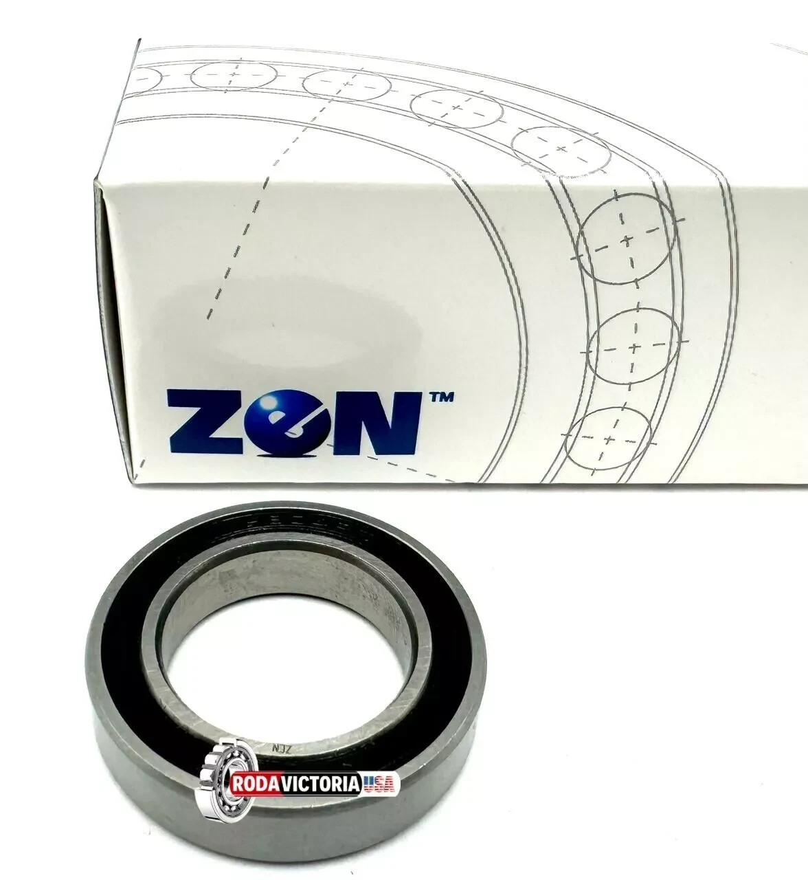 ZEN 61804 2RS Deep groove Ball Bearing, Rubber Sealed 6804 20x32x7 mm