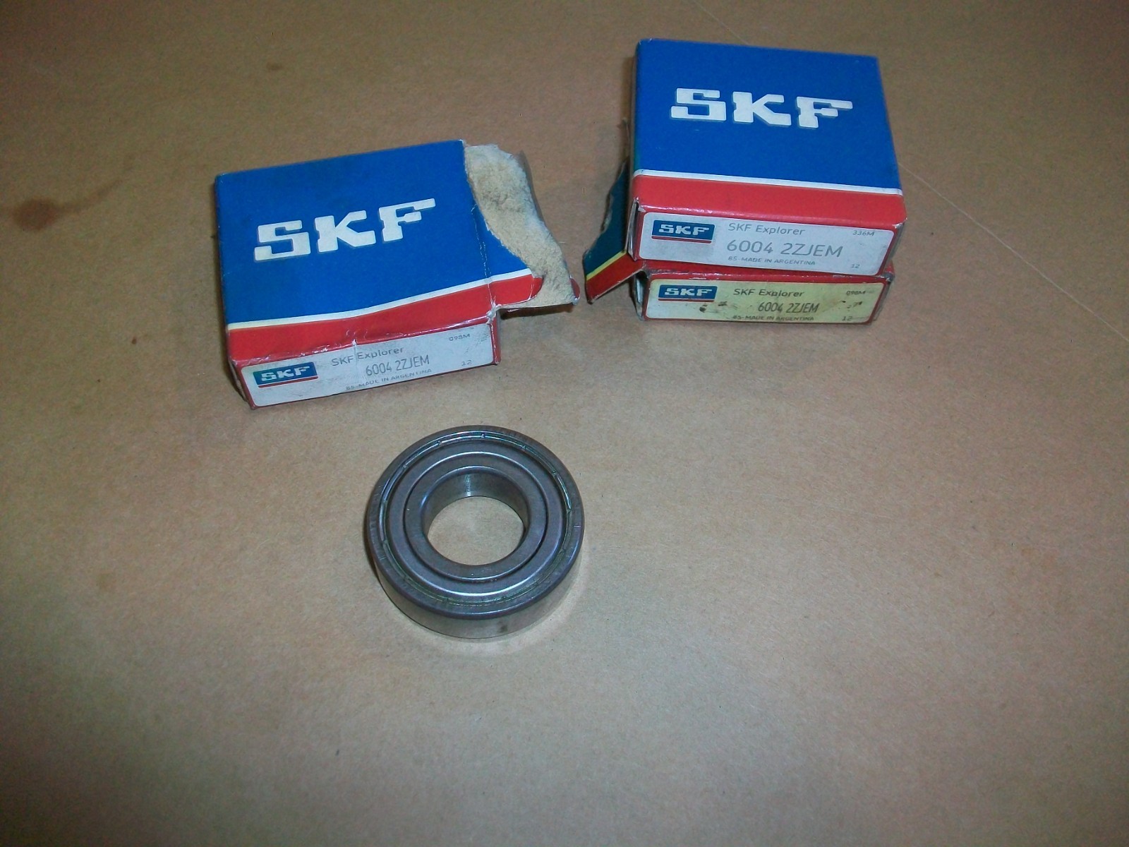 3pc SKF 6004 2ZJEM Single Deep Groove Radial Ball Bearing NEW