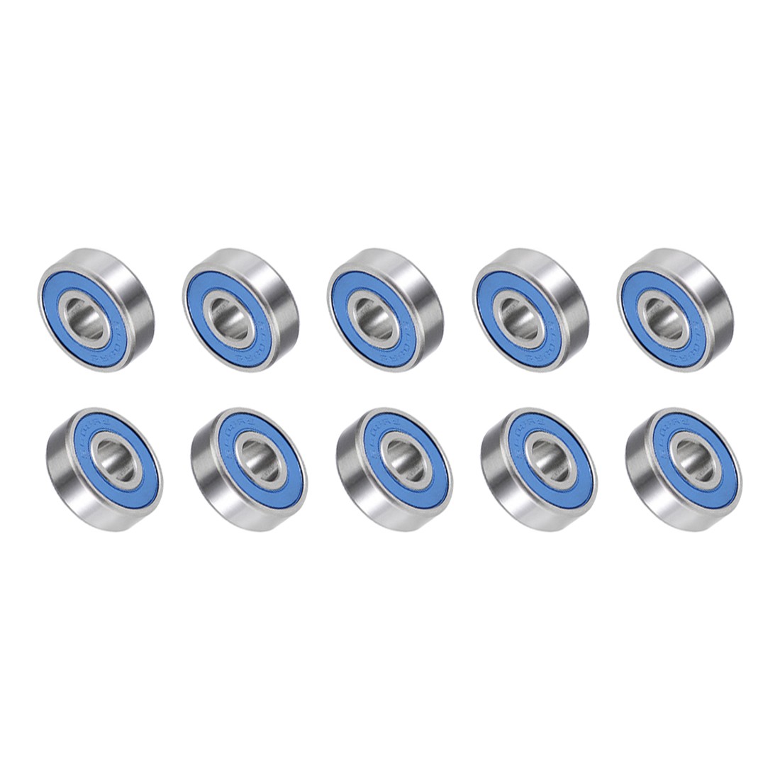 S608-2RS Bearings Steel 8x22x7mm for Industrial Equipment Steel 10Pcs