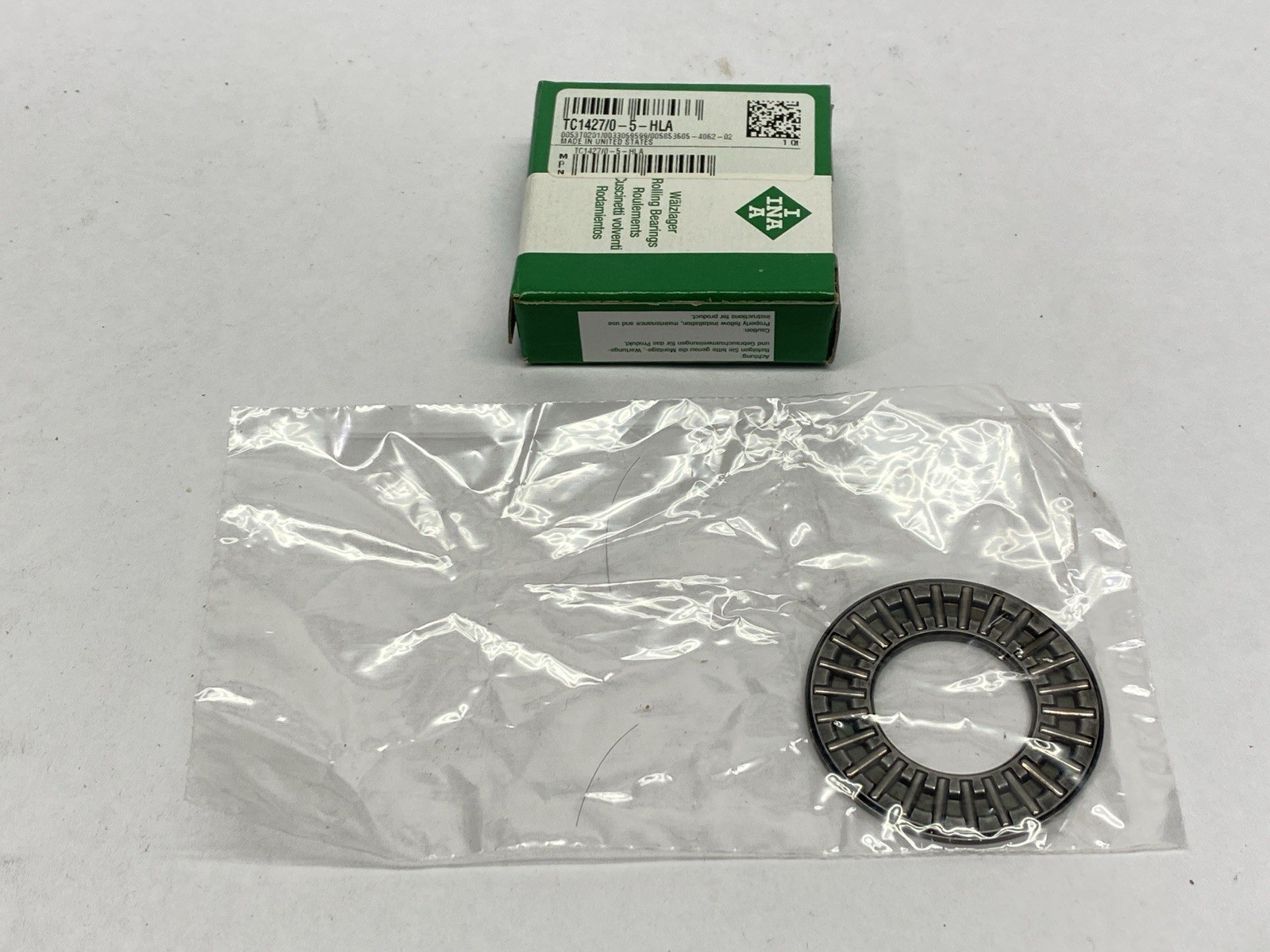 INA TC1427/0-5-HLA Thrust Roller Bearing 7/8″ Bore 1-11/16″ OD 5/64″ Wide