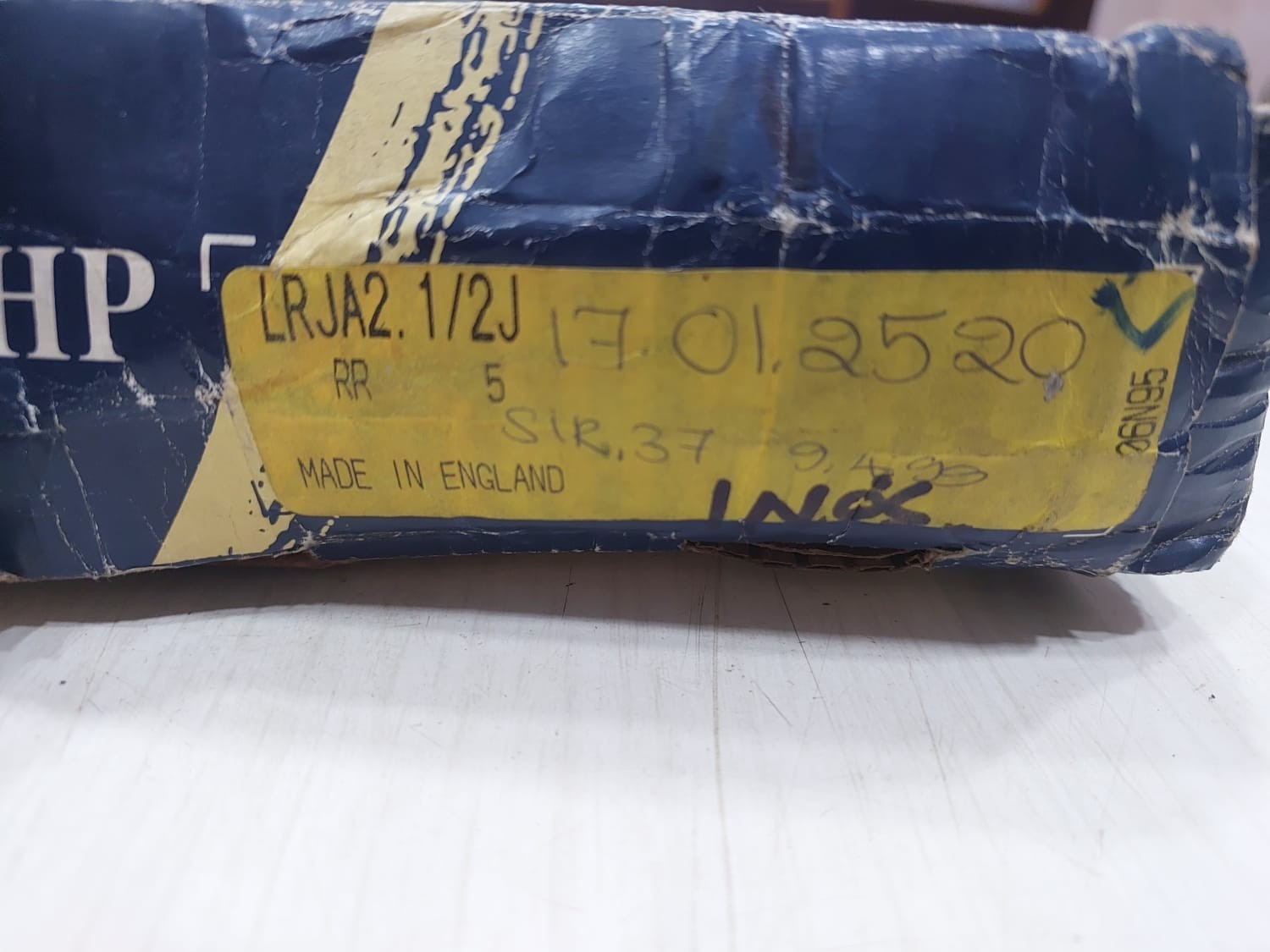 RHP LRJA2.1/2 J CYLINDRICAL ROLLER BEARING 63.5x127x23.8125mm, CFL20 / RL17L