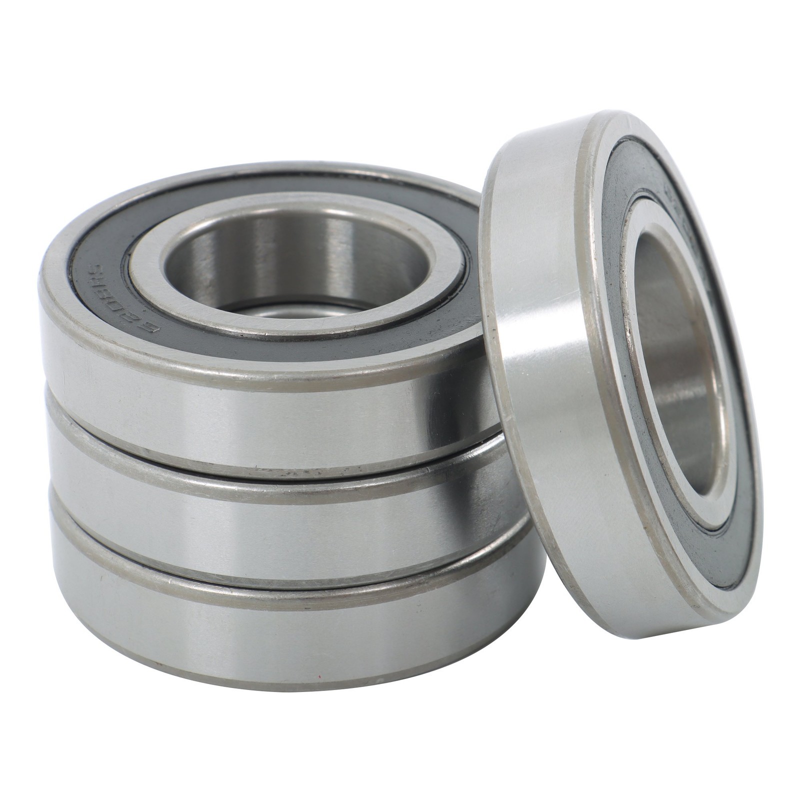 4Pcs 6208-2RS Bearings 40×80×18mm Double Rubber Seals Deep Groove Ball Bearing