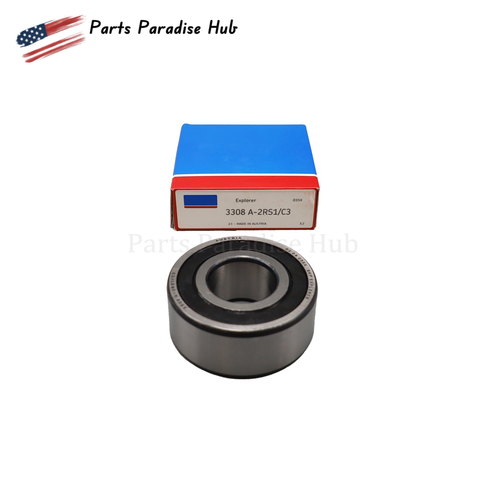 For SKF 3308 A 2RS1/C3 Double Row Angular Contact Ball Bearing 40x90x36.5mm US
