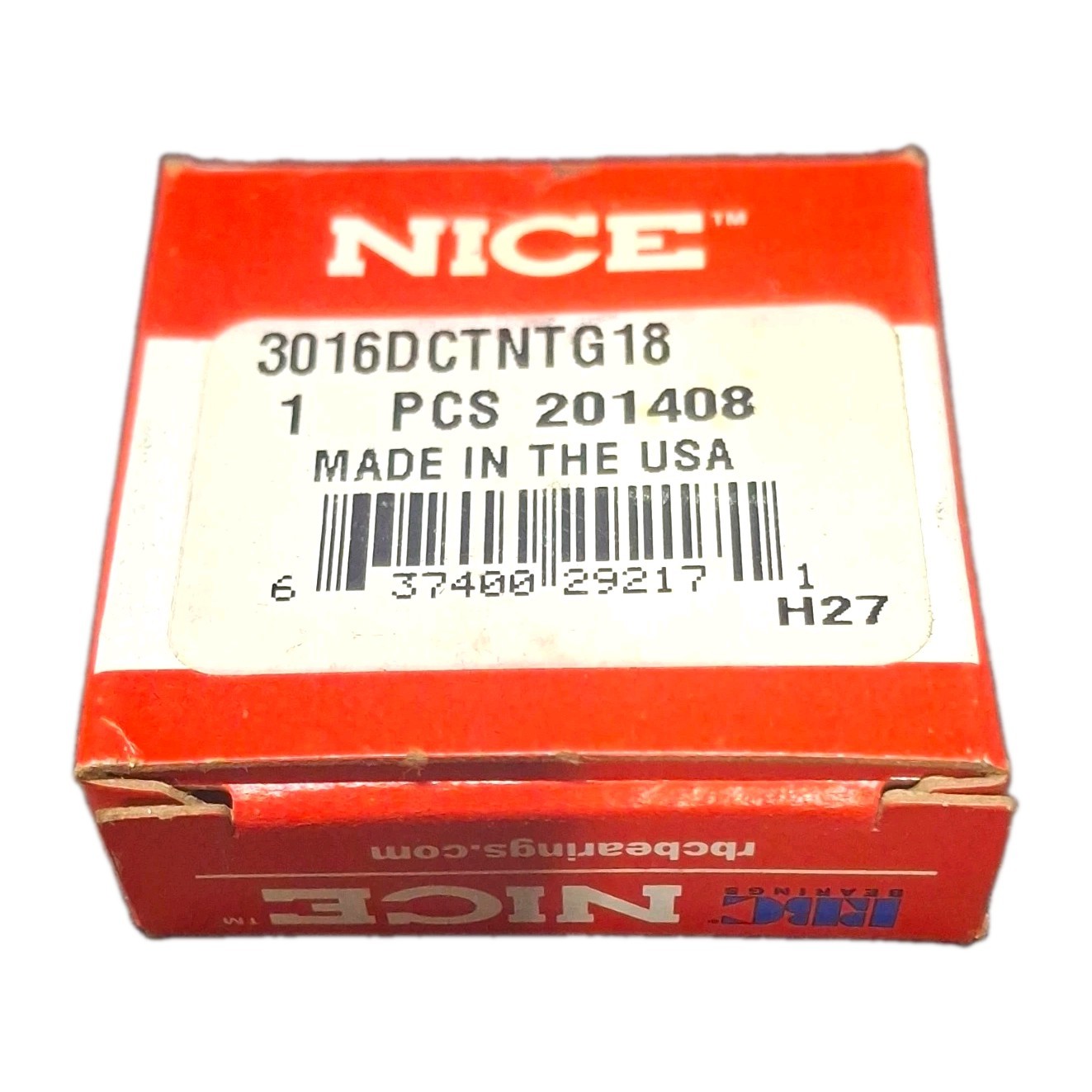 NICE 3016DCTNTG18 Radial Ball Bearing Double Row 1×2.25×0.687in New