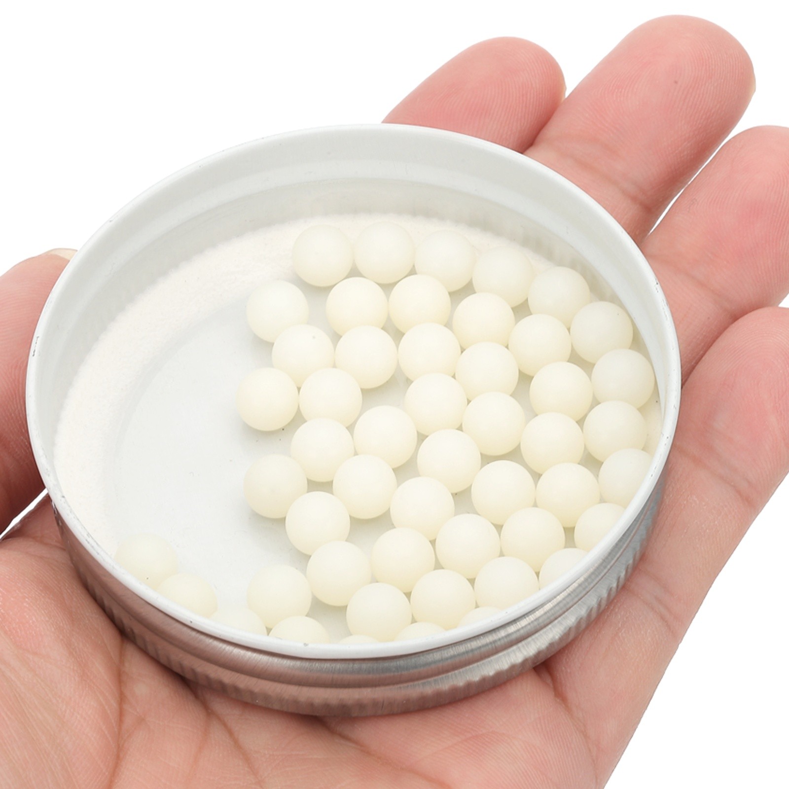 50Pcs Nylon Bearing Balls 9/32″ 7.144mm Polishing Ball, G2 Precision, White