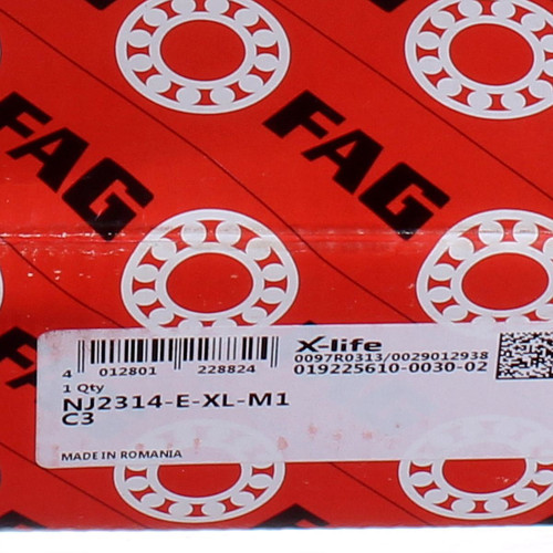 NJ2314-E-XL-M1-C3 FAG 70 x 150 x 51 mm CYL. ROLL. SINGLE ROW