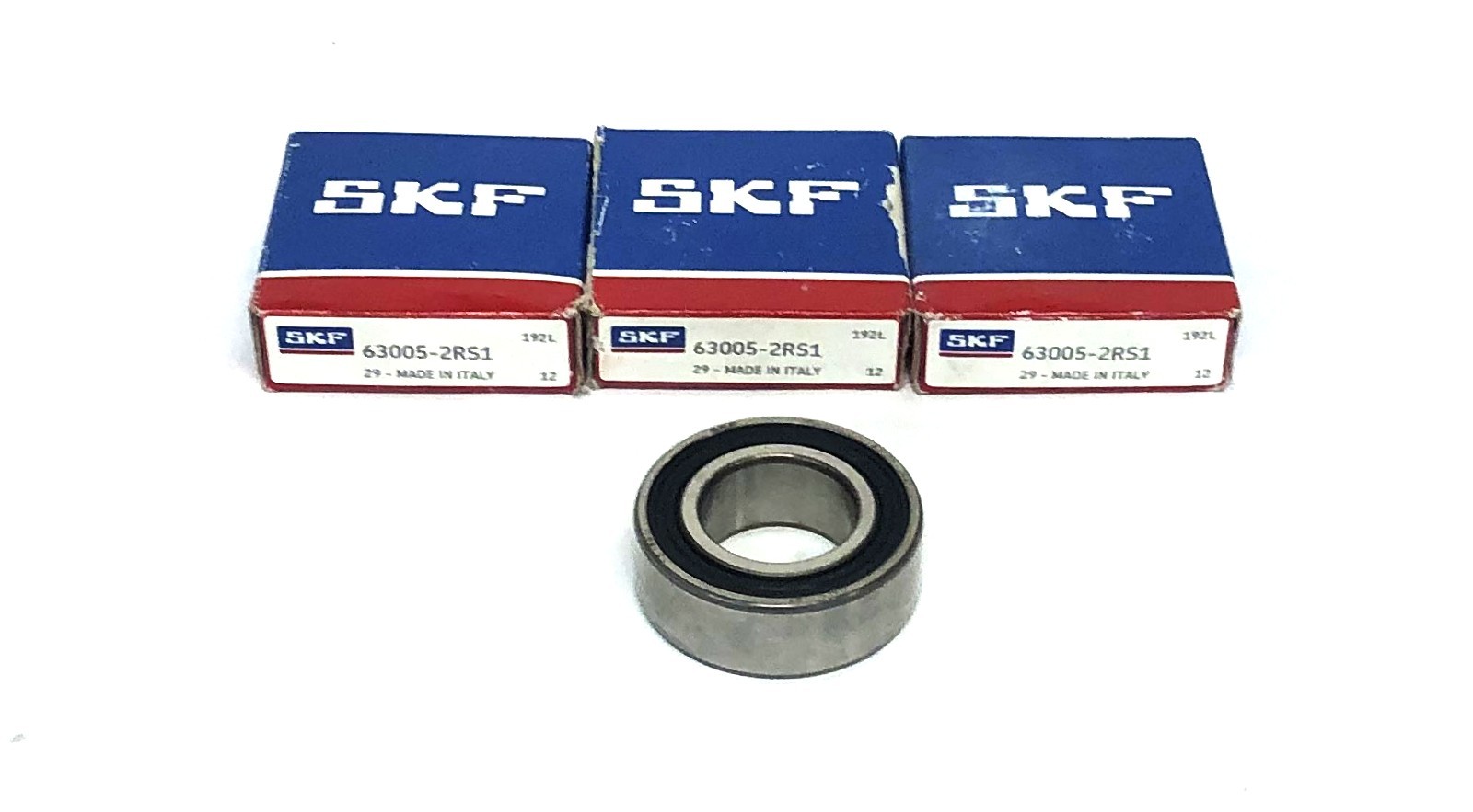 SKF Ball Bearing 63005-2RS1 [Lot of 3] NOS