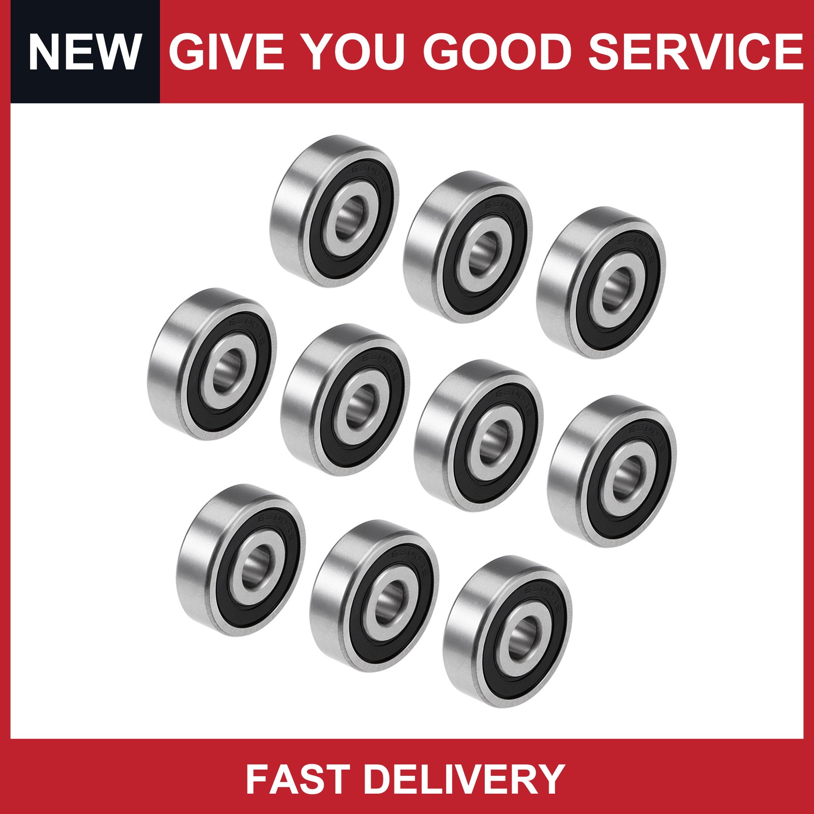 Universal 6300-2RS Deep Groove Ball Bearing Z2 10x35x11mm Double Seal Pack of 10
