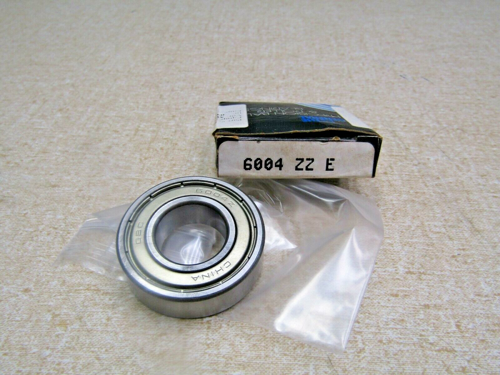 General Bearing 6004-ZZ, 6004-2Z 20mm X 42mm X 12 mm Shielded Bearing