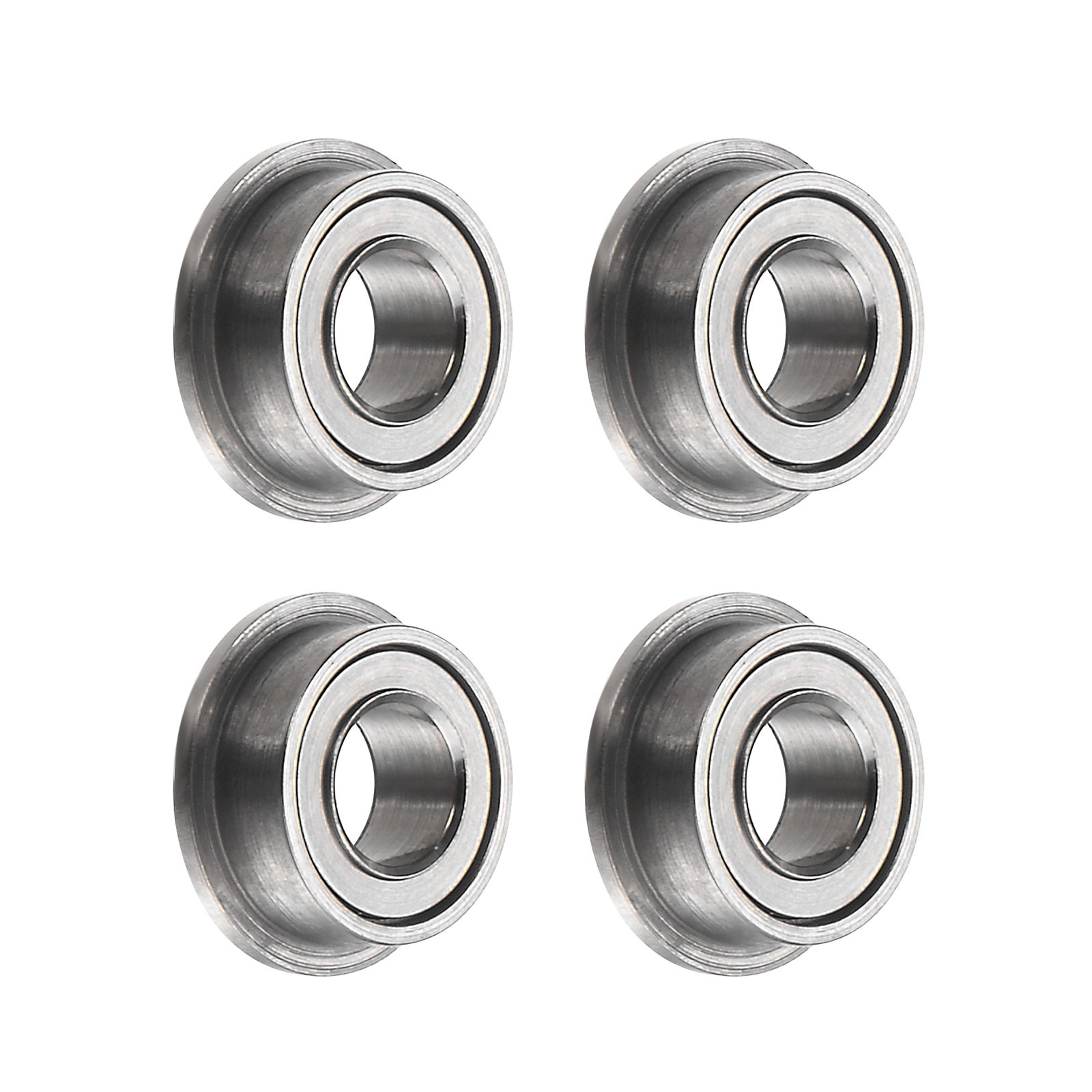 MF63ZZ Flanged Ball Bearing, 4pcs 3x6x2.5mm Flange Bearings