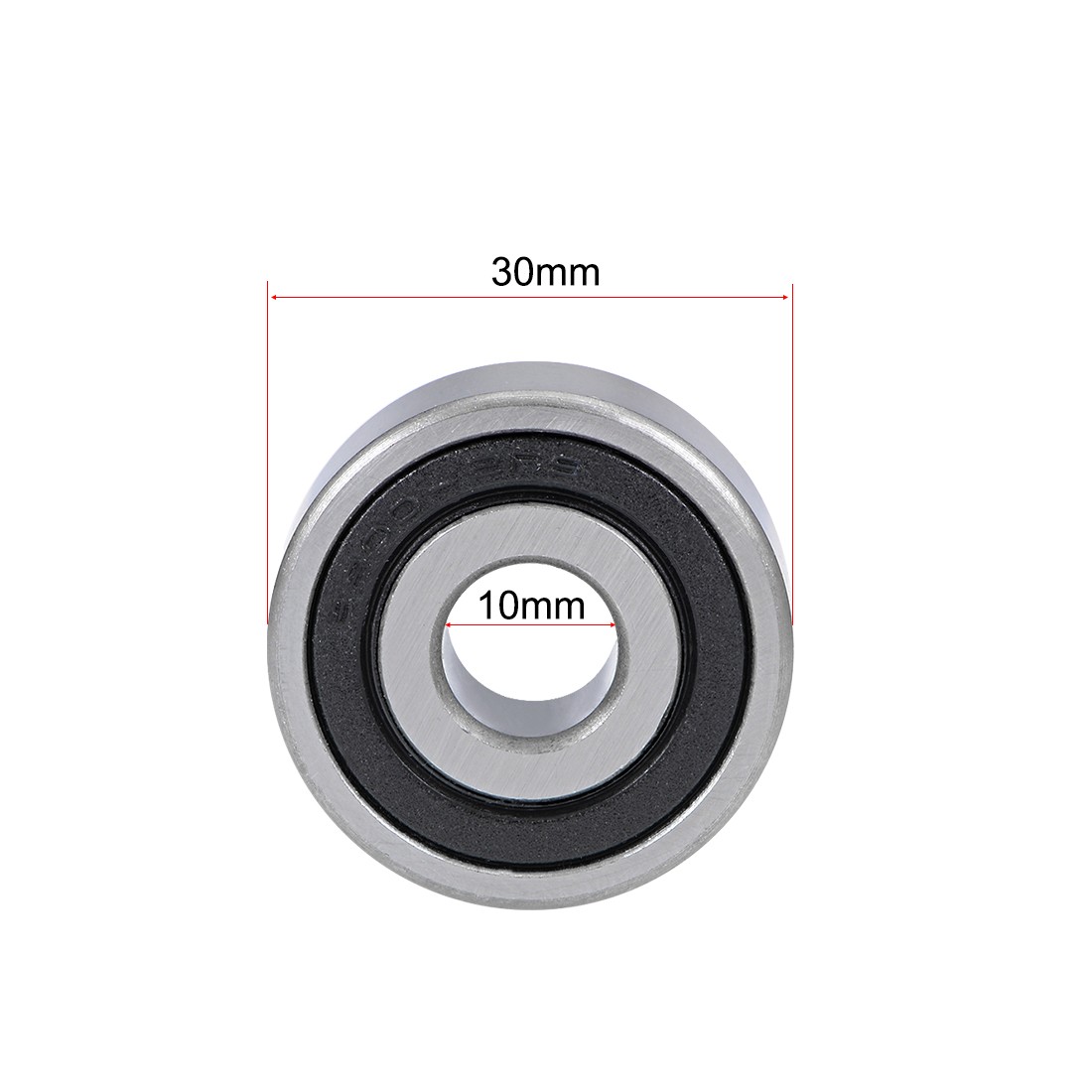 2pcs 10X30X14.3mm 3200-2RS Angular Contact Ball Bearing