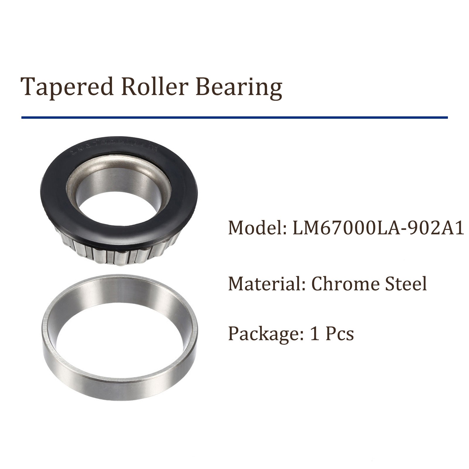 LM67000LA-902A1 Tapered Roller Bearings Cone Cup Set 1.25″ x 2.328″ x 0.655″