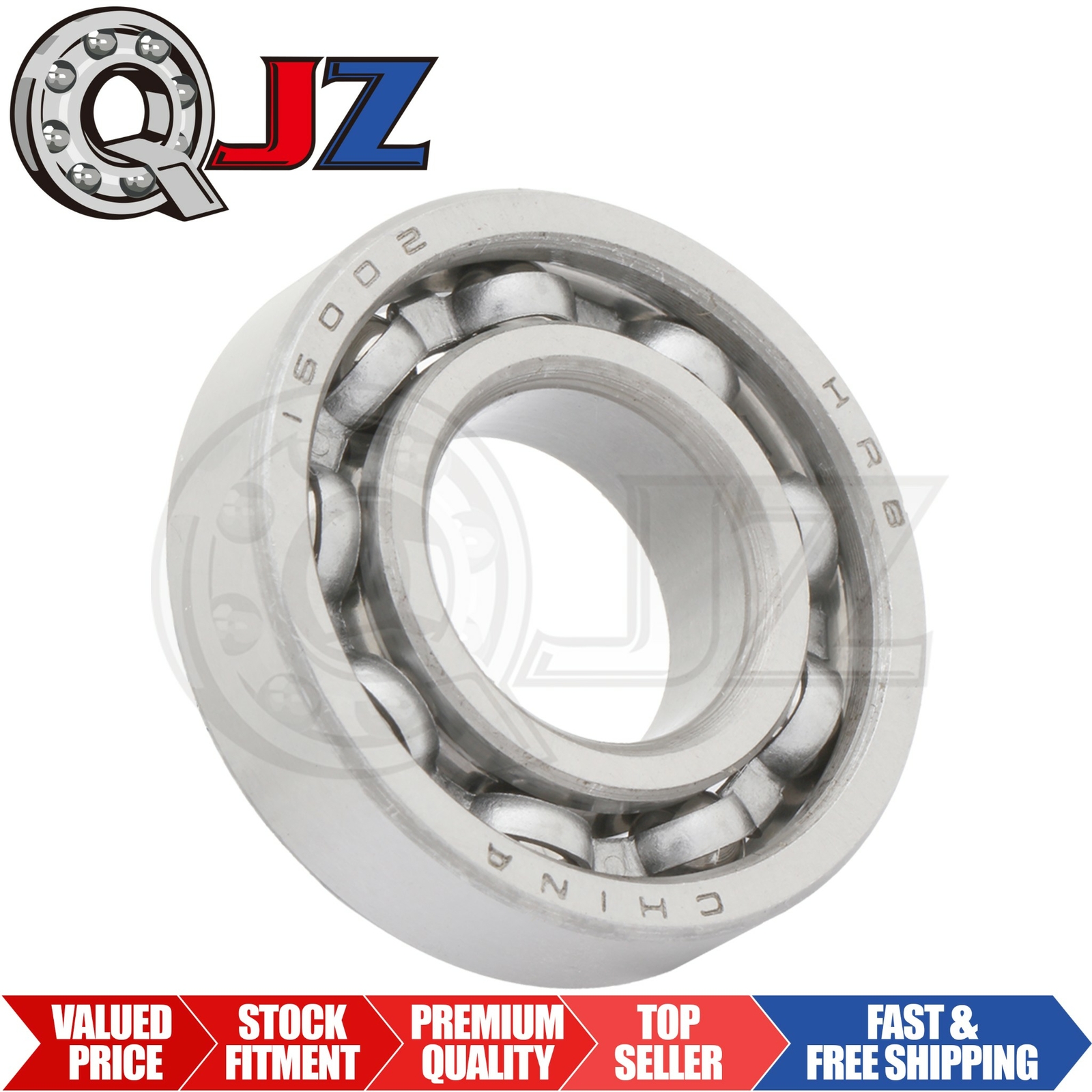 [Qty.1] New 16002-OPEN Deep Groove Ball Bearing [15mm Bore x 32mm OD x 8mm W]