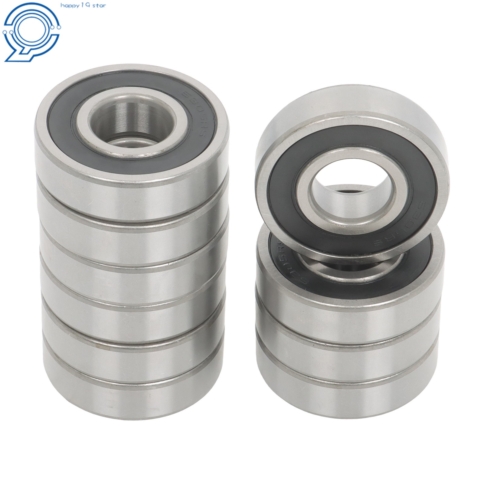 25x62x17mm Ball Bearing 6305 2RS C3 10 Pieces Premium Rubber Sealed Bearings