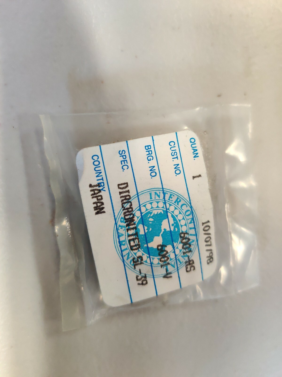 6001V NSK New Single Row Ball Bearing DICRONITE dry lubricant coated (aerospace)