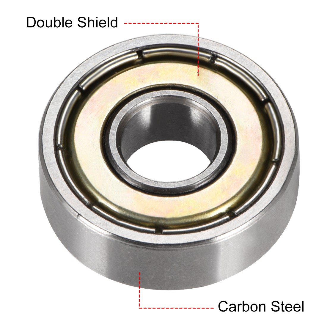 10pack 607ZZ Ball Bearings Double Shield 7mmx19mmx6mm High Carbon Steel Z1