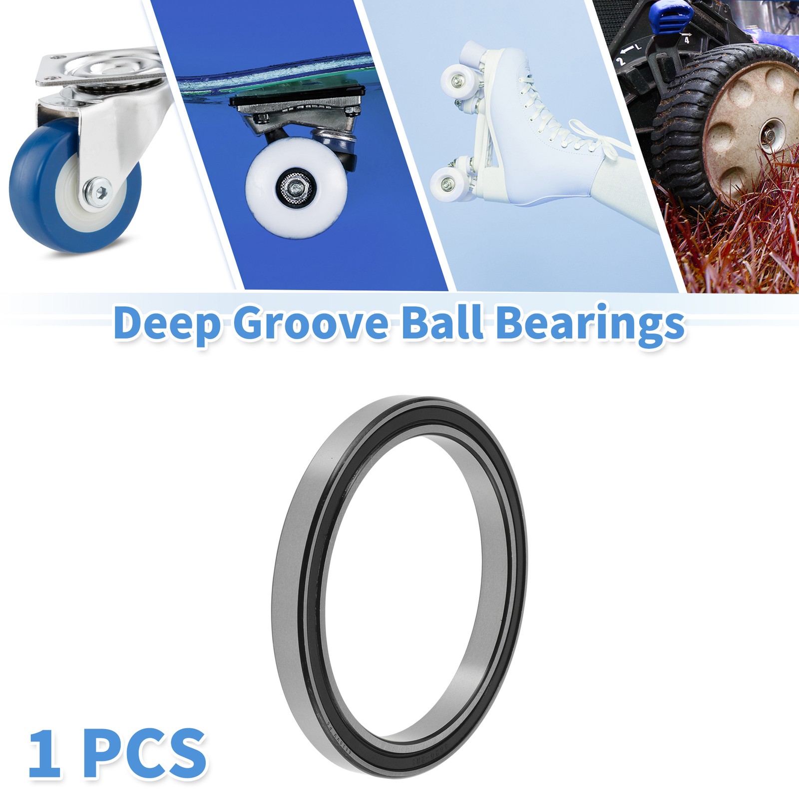 6820VV Deep Groove Ball Bearings 100x125x13mm 1Pc Scooter Skateboard Wheel