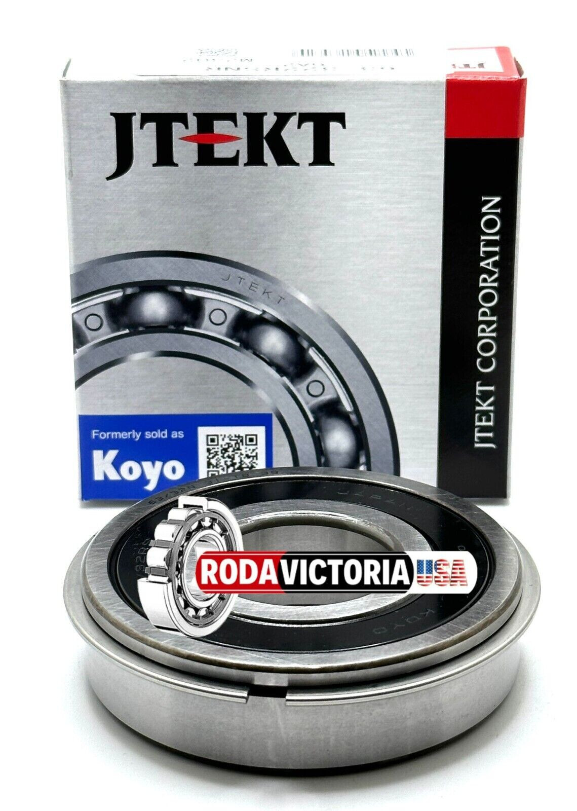 KOYO JAPAN 63/32 2RS NR Ball Bearing, Rubber Sealed + Snap Ring 32x75x20 mm