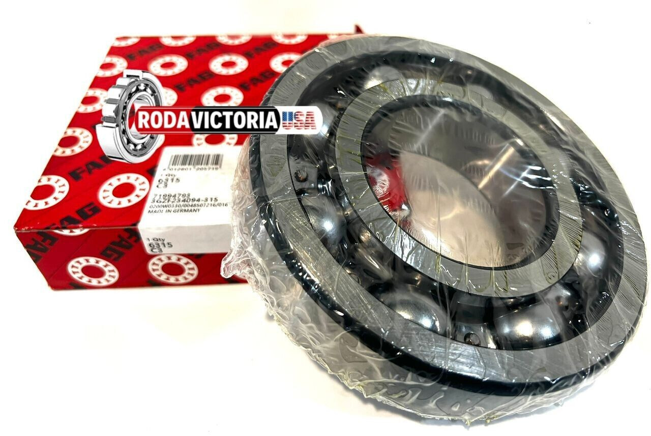 FAG 6315 C3 75x160x37mm OPEN TYPE NO SEALS FAG Radial Deep Groove Ball Bearing