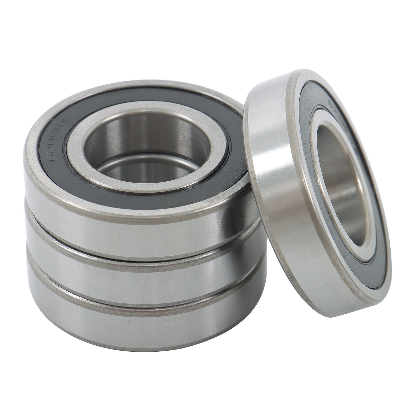 4 Pack 6208-2RS Ball Bearings 40x80x18mm Double Rubber Sealed