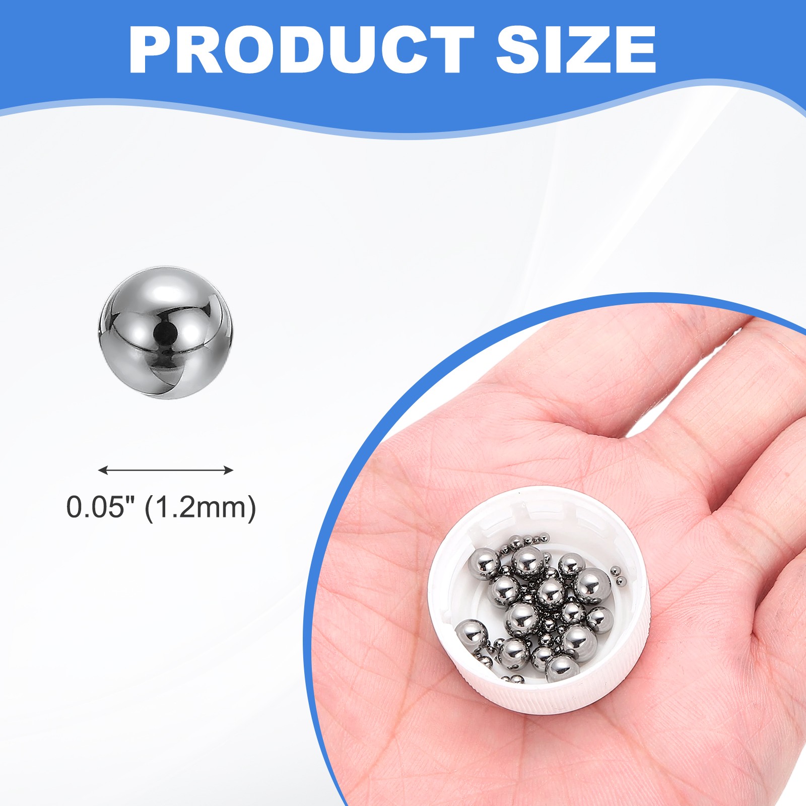 40Pcs Tungsten Carbide Bearing Balls G10 1.2mm Precision