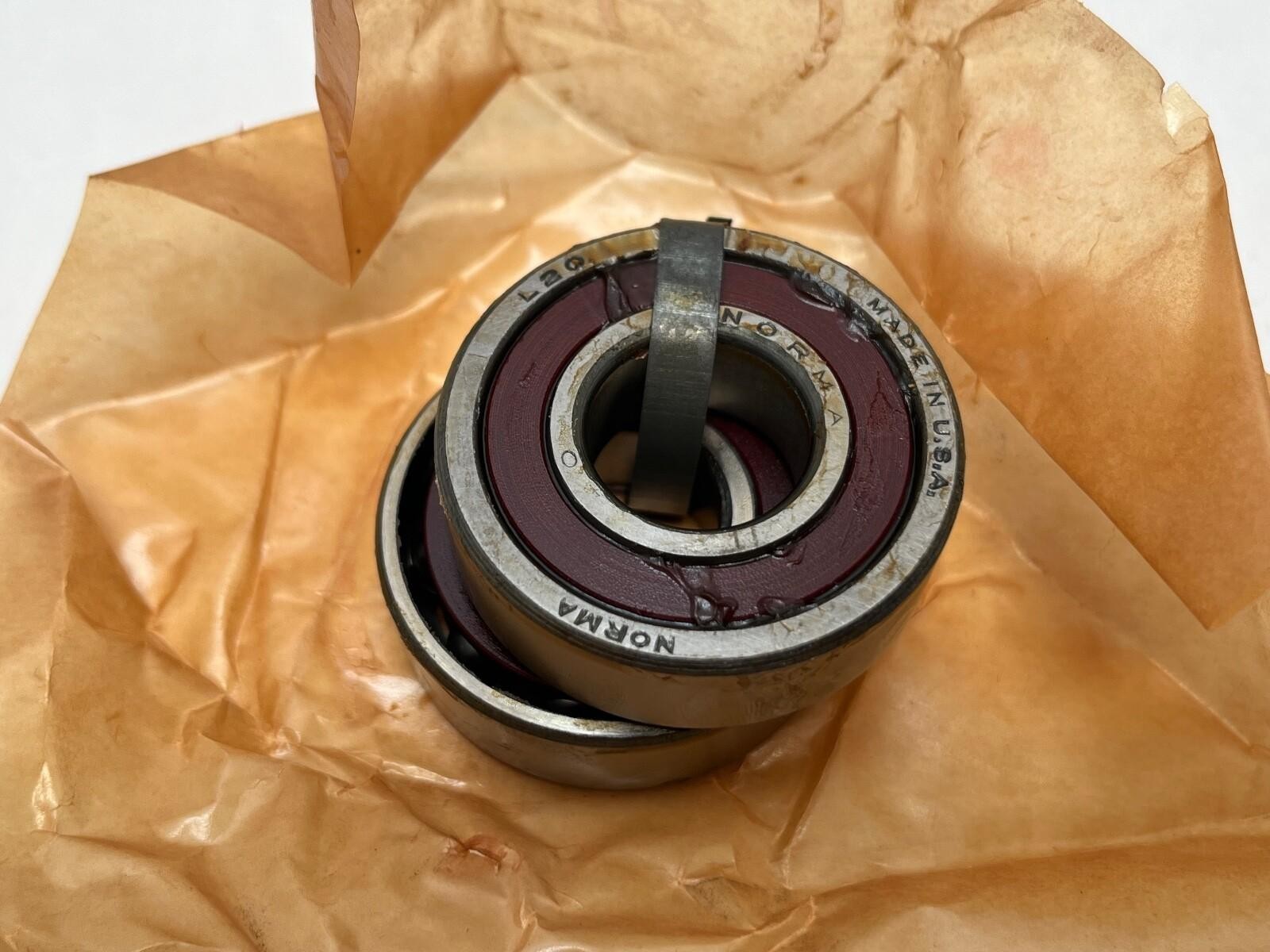 Norma-Hoffman L20LFFB5 Angular Bearing 20x47x14mm 7204-DUL L-20-L-FF B5 USA 2Pcs
