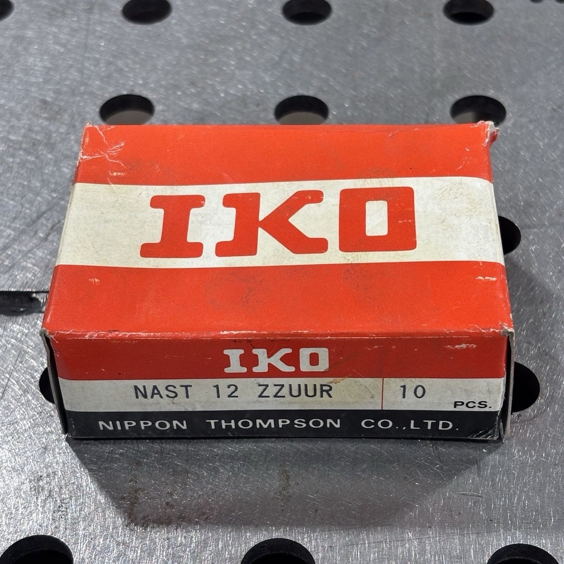 IKO NAST 12 ZZUUR Needle Roller Bearing 12mm Bore 32mm OD 19mm Steel Lot of 10
