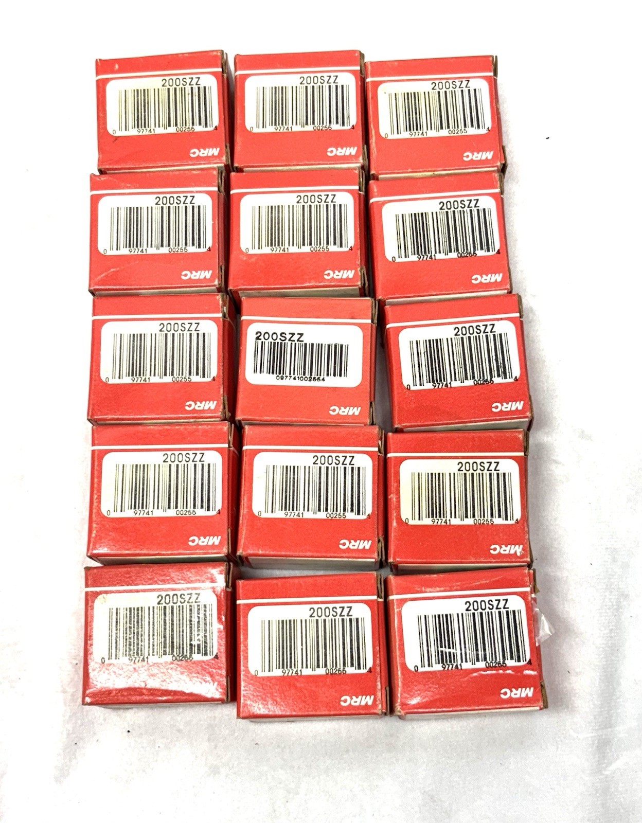 MRC 200SZZ Ball Bearings Double Sealed 10mm x 30mm x 9mm, Lot of 15