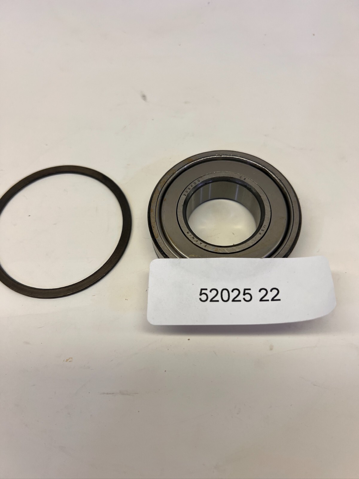 Fafnir 206KDG c3 16mm x 30mm x 62mm ball bearing Made in USA SI 52025 22 QTY 1