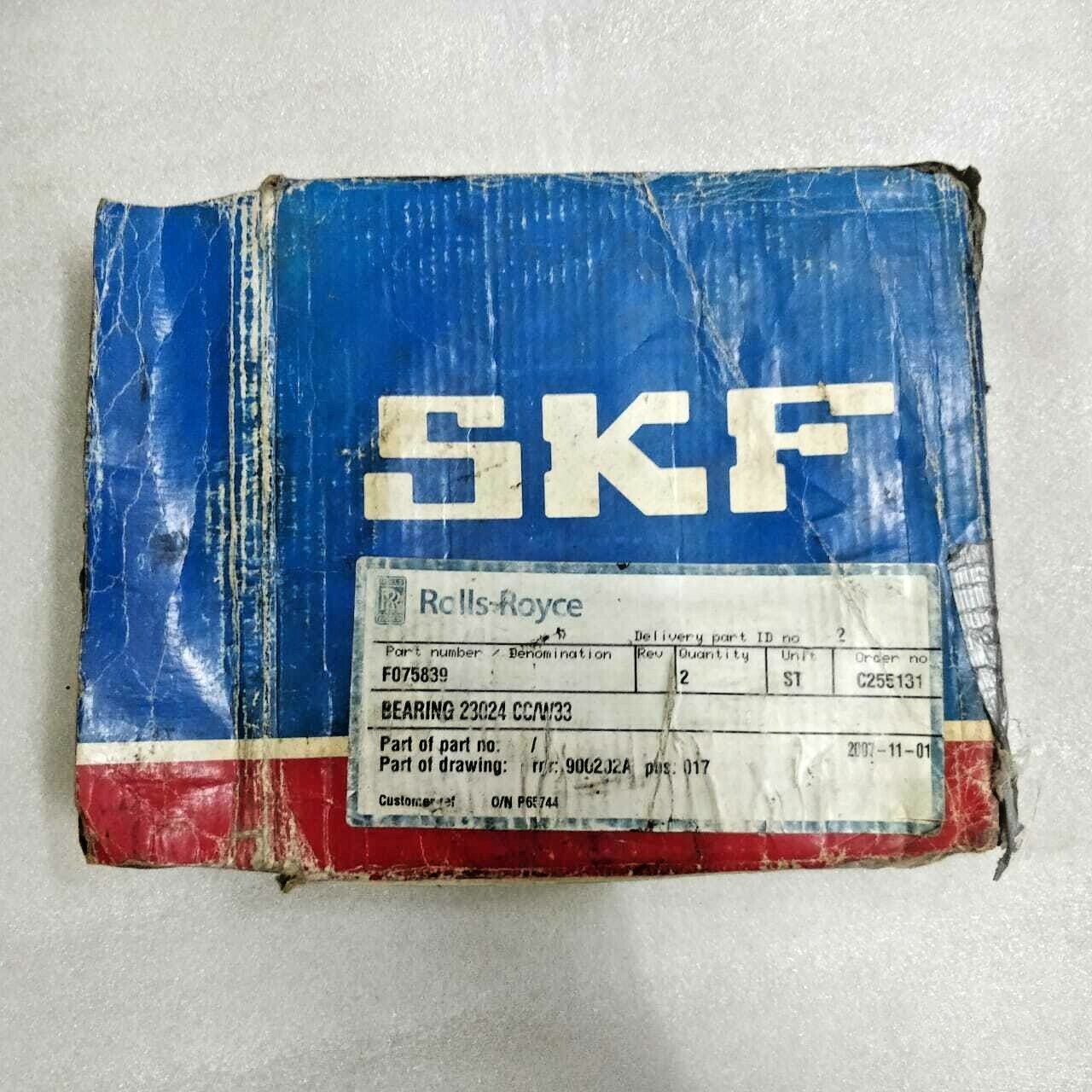 23024 CC W33 SKF Explorer Double Row Spherical Roller Bearing 120X180X46MM 23024