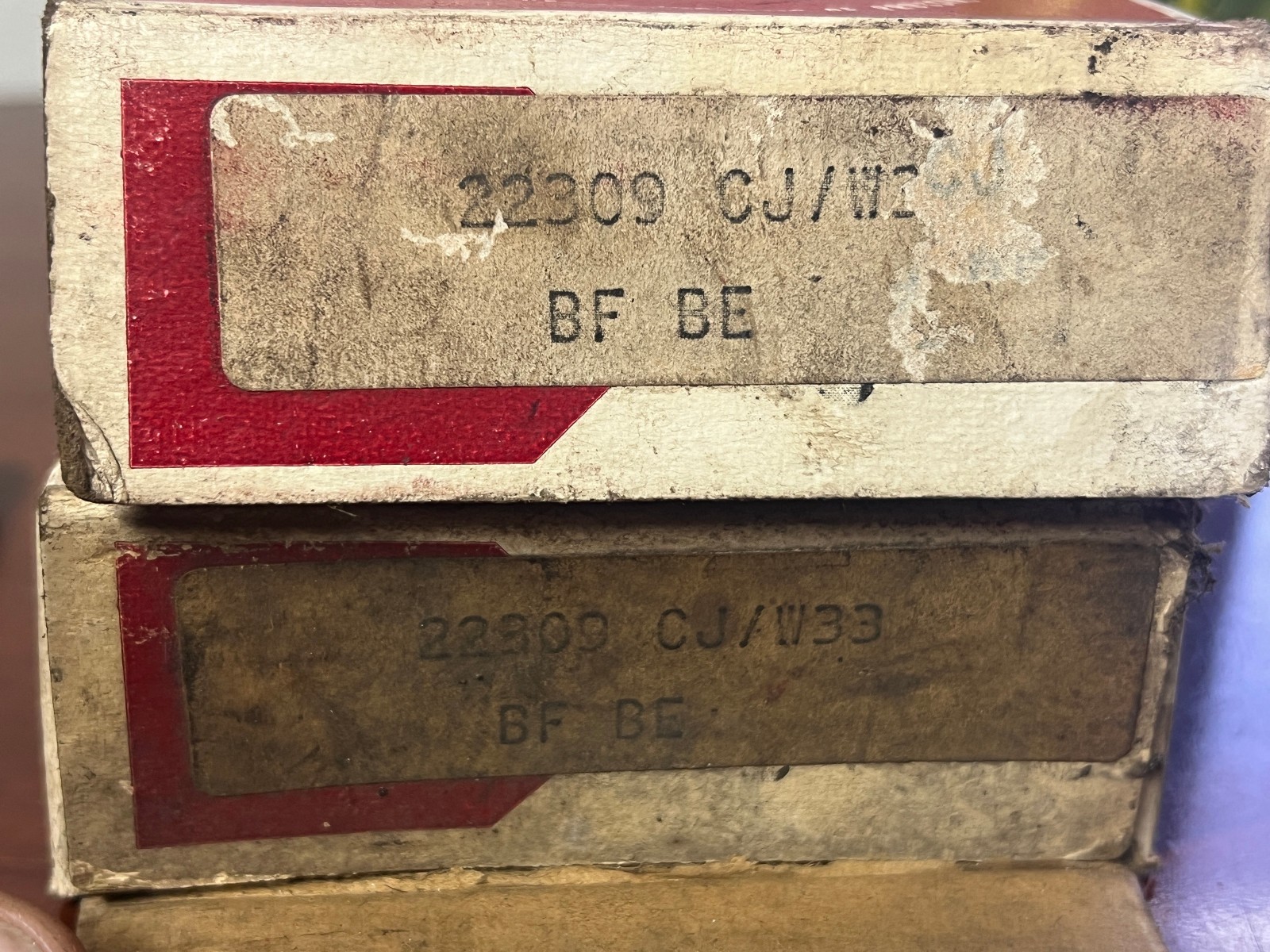 2 – SKF 22309 CJ W33 45mm X 100mm X 36mm Spherical Roller Bearing p522-1740 NOS