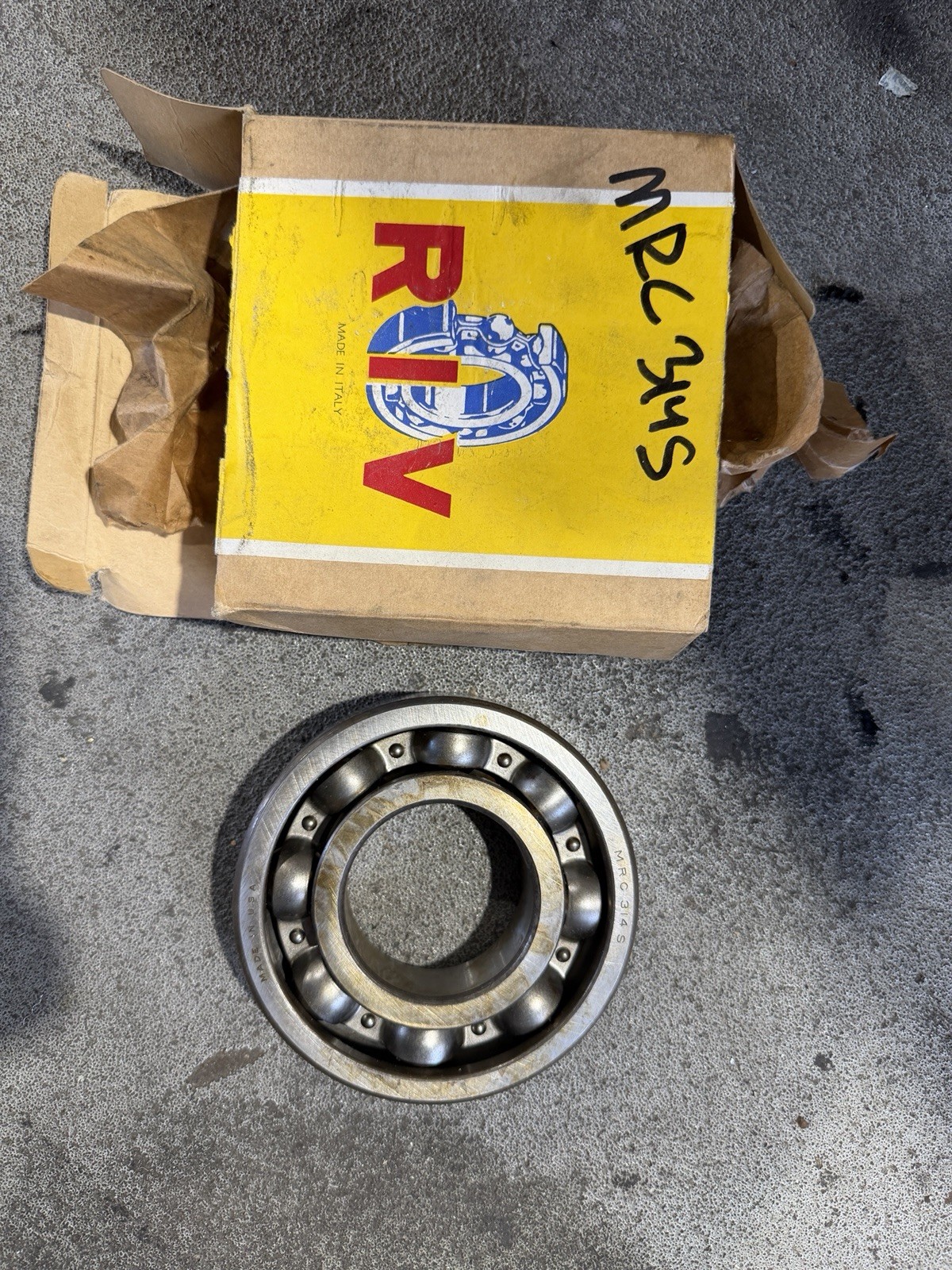 RIV Ball Bearing MRC 314S NEW Open Steel Cage 6314 314-S 70 x 150 x 35