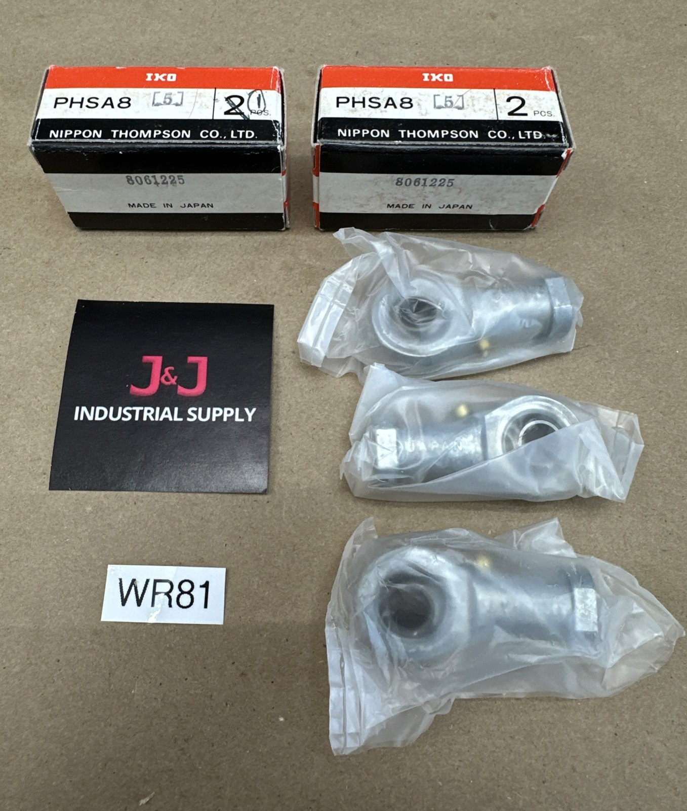 NIPPON THOMPSON IKO (3) PHSA8-5 Rod End Bearings | NIB – FAST SHIPPED & WARRANTY