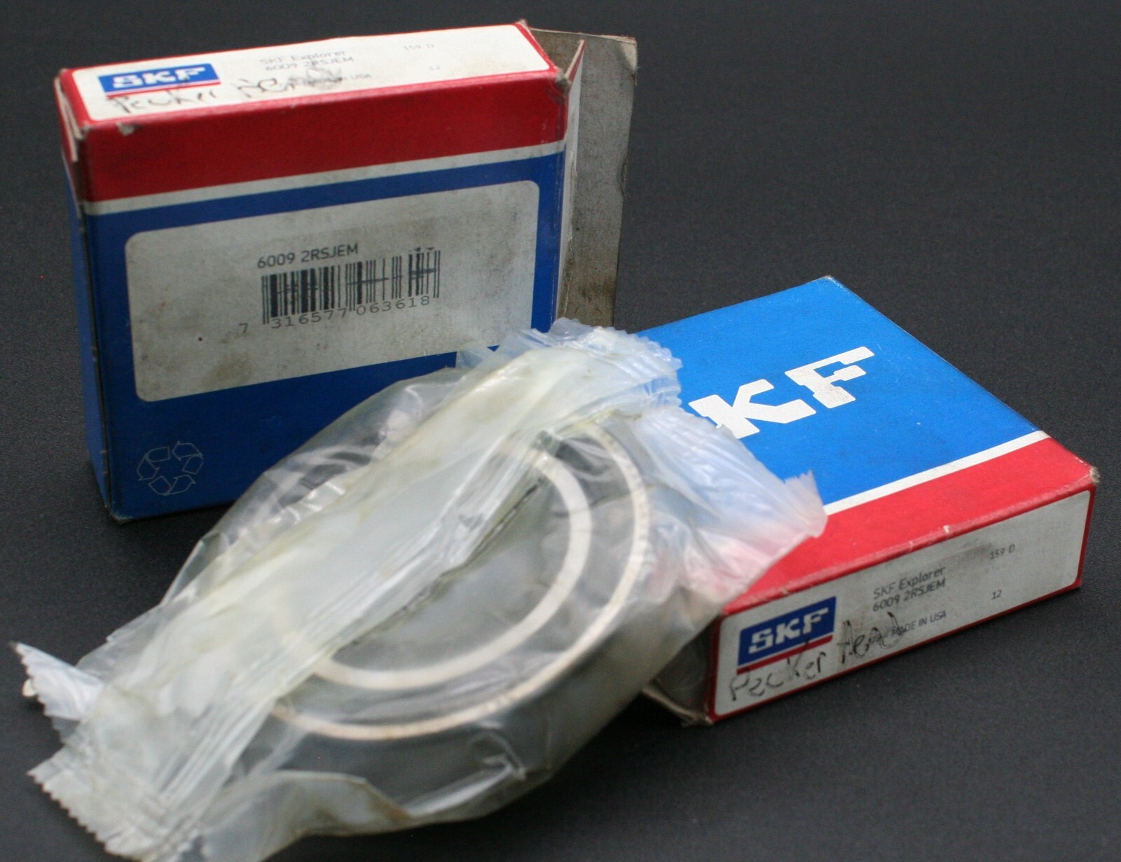 One SKF 6009 2RSJEM Deep Groove Bearing 45MM ID USA 6009 2RS1/C3GJN NEW