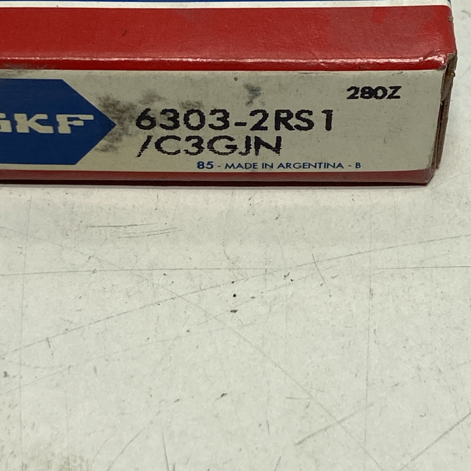 SKF W 6303-2RS1 stainless steel deep groove ball bearing NOS