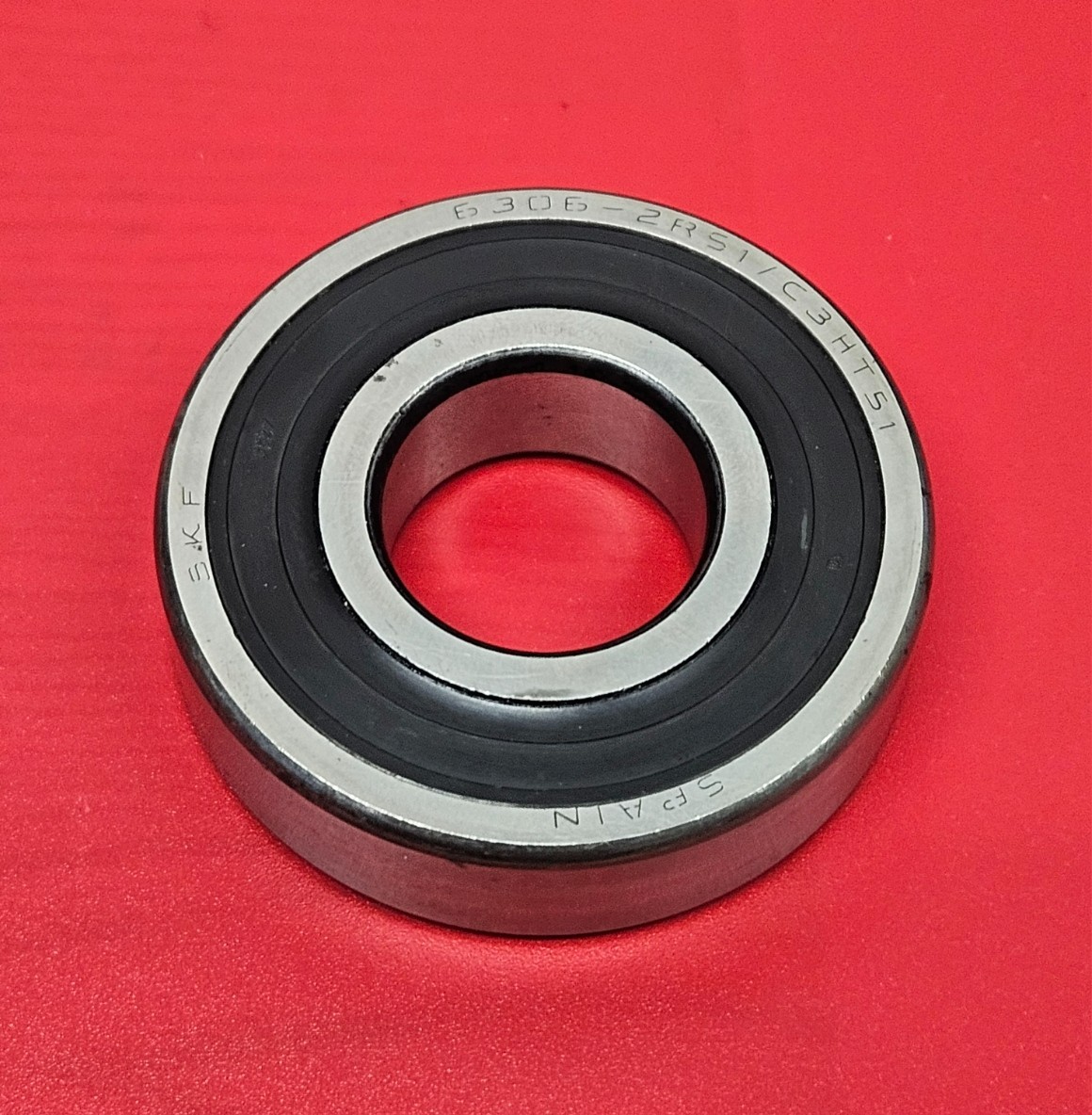 SKF 6306-2RS1/C3 Deep Groove Ball Bearing 30mm ID, 72mm OD, 19mm W – NEW