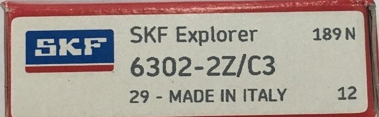 6302-2Z C3 SKF Ball Bearing 15x42x13 (mm)