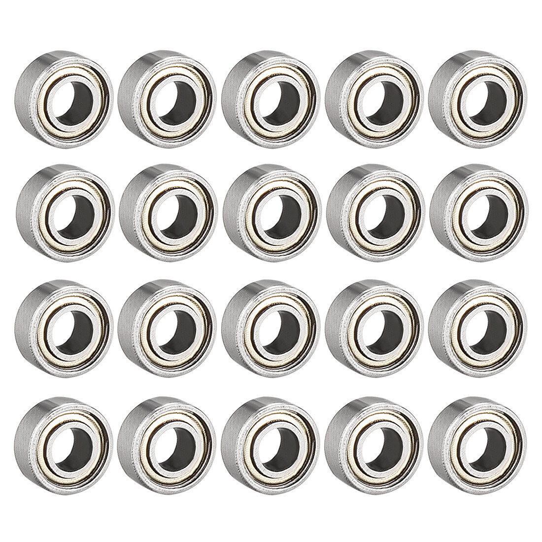 20pcs Deep Groove Ball Bearing 683ZZ Double Shield Carbon Steel 7mm x 3mm