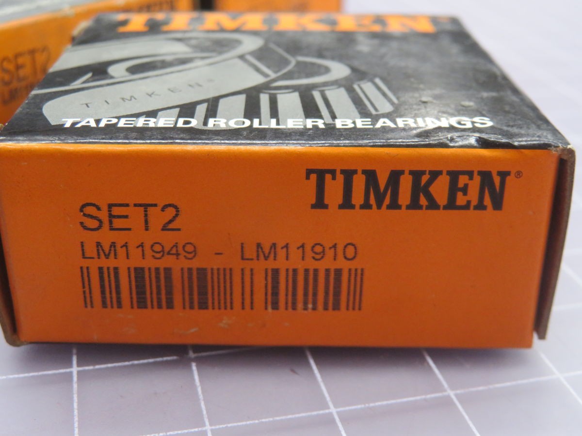 LOT OF 7 TIMKEN LM11949-LM11910 TAPPERED ROLLER BEARING T266245