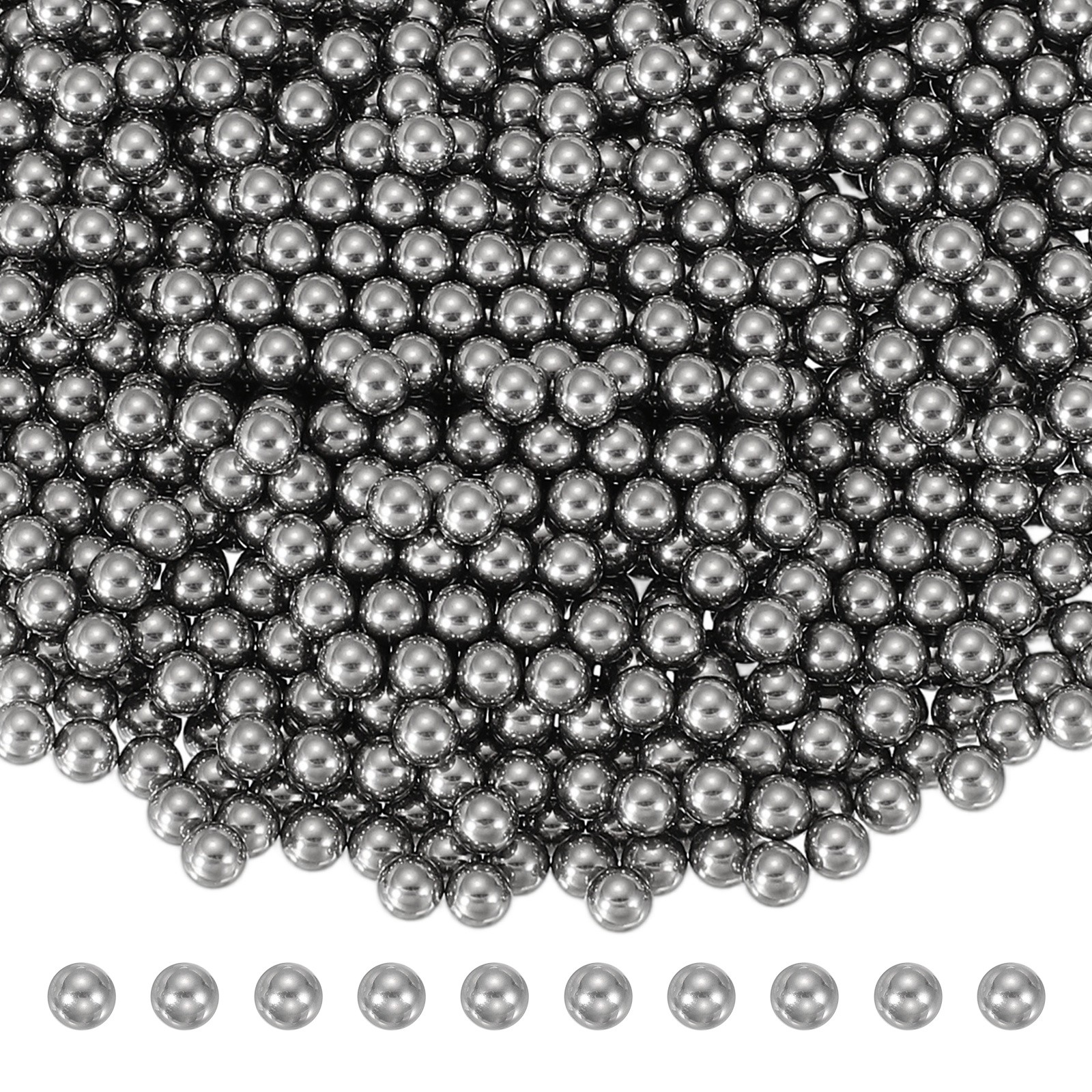 Precision Steel Ball 304 Stainless Steel Bearing Ball 0.5 mm & 1000 Pcs & Silver