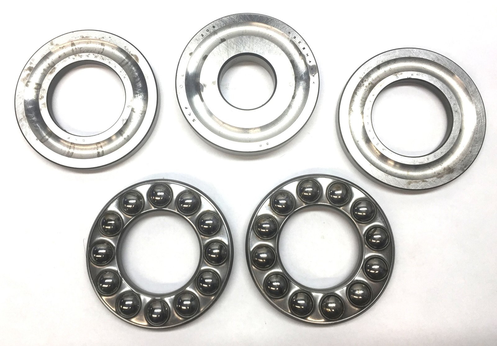 SKF Thrust Roller Bearing Assembly (5pcs) 308 (No Box) NOS
