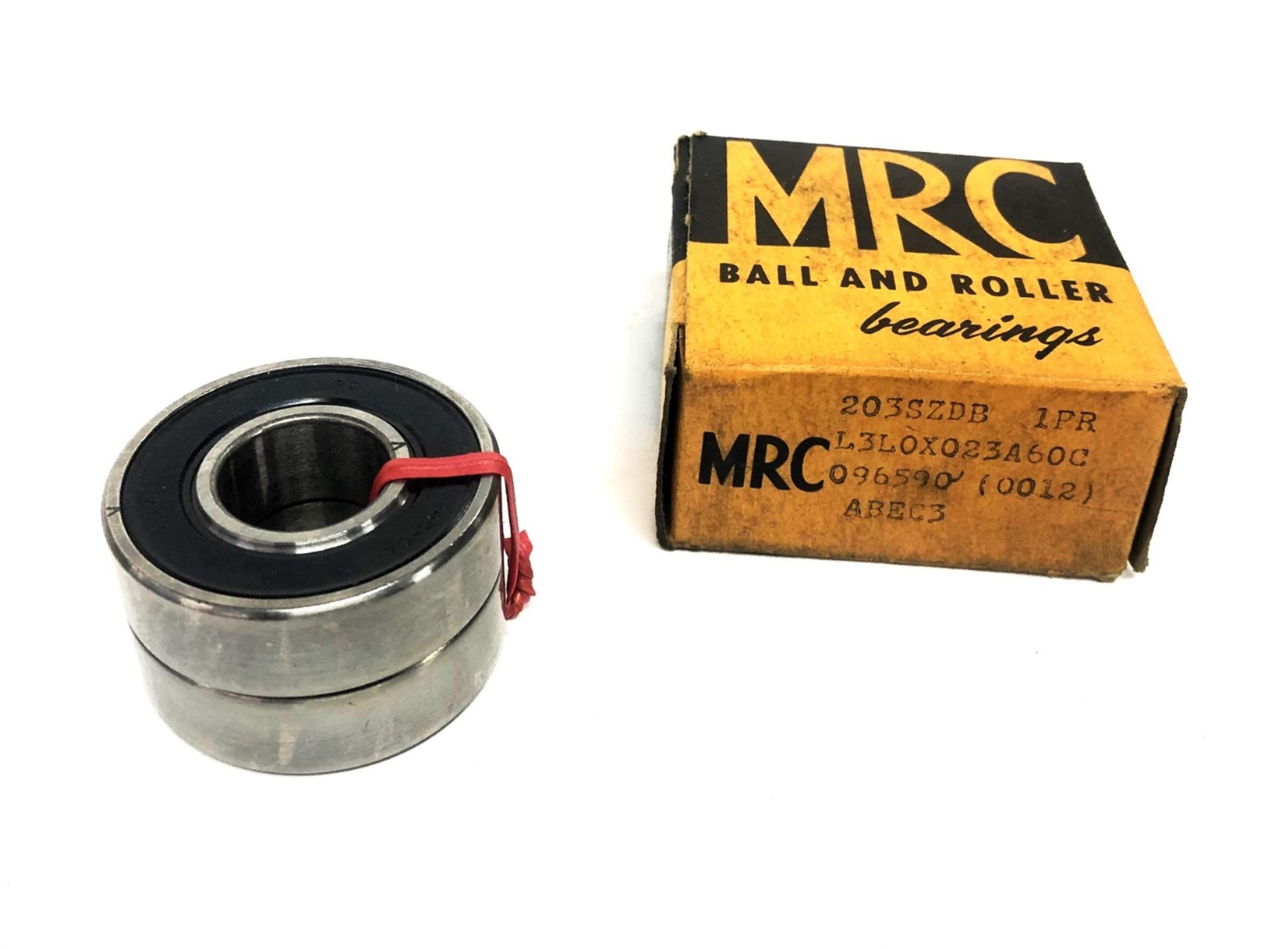 MRC ABEC 3 Angular Contact Ball Bearing 1 Pair 203SZDB NOS
