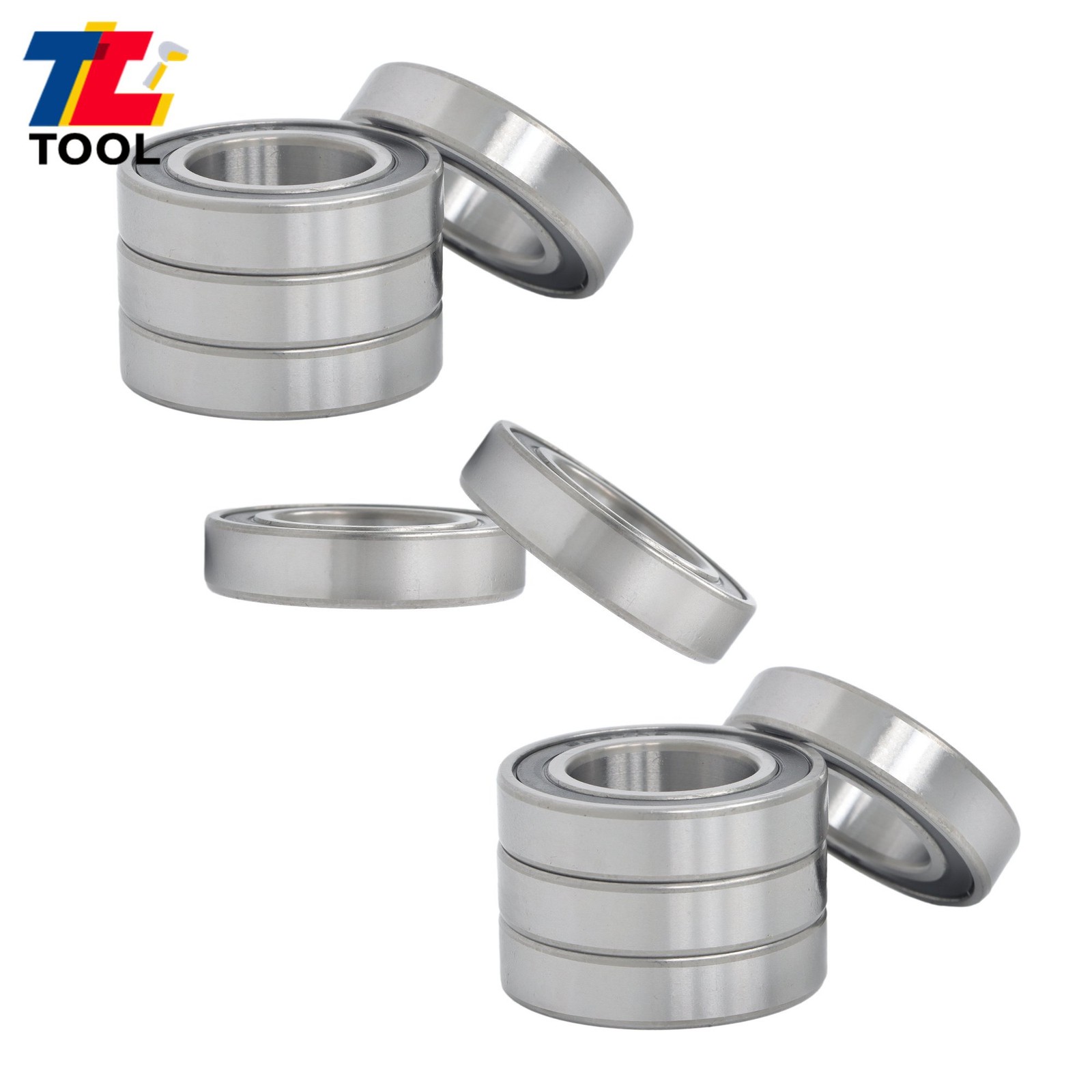 Industrial 6007-2RS Bearings 10pcs 35x62x14mm Double Sealed