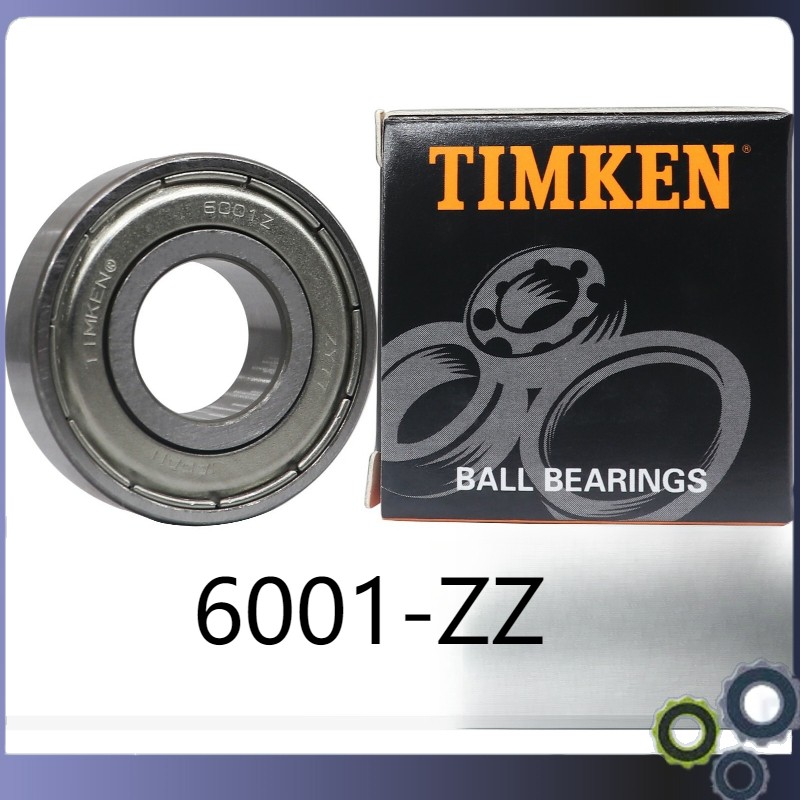 1pc NEW USA TIMKEN 6001-ZZ 12X28X8MM Double Metal Seal Ball Bearings (4 PACK)