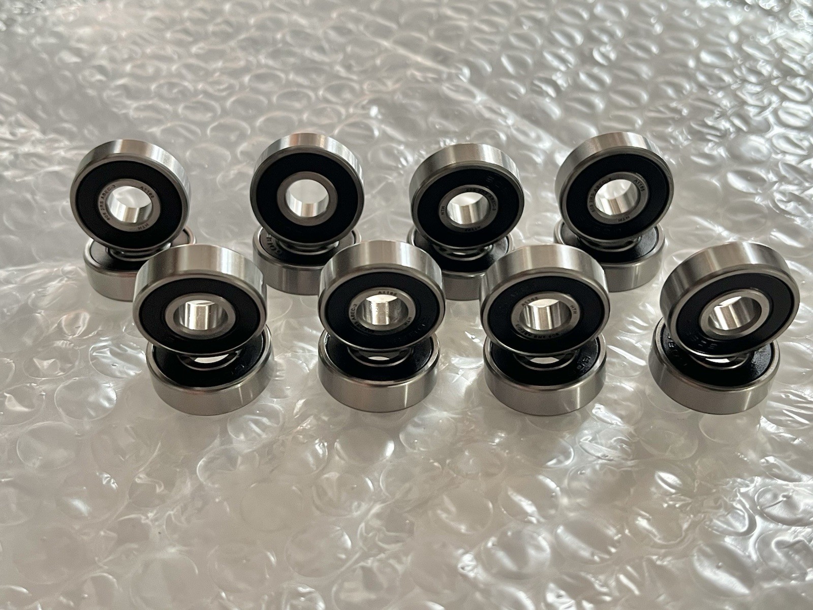 608 2RS Premium Rubber Shield Deep Groove Greased Radial Ball Bearing qty 16