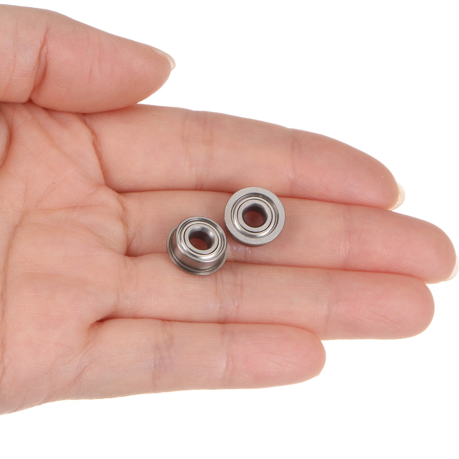 20 Pcs 4x10x4mm MF104ZZ Flanged Ball Bearing INDUSTRIAL Double Shielded Bearings